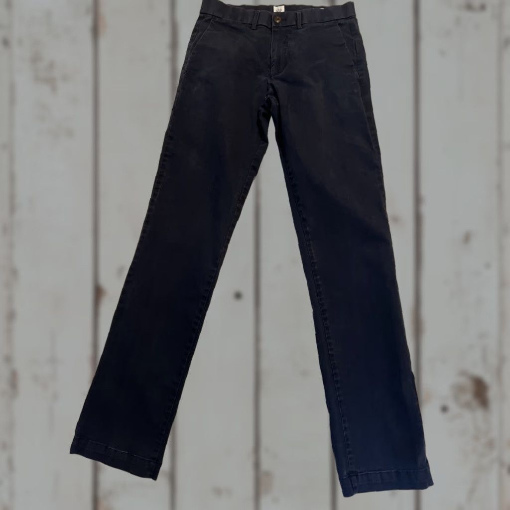 Gap Gap Chinos Pants Men's 29 x 34 Slim Fit Tapered Blue Canvas Casual Workwear Size US 29 - 1 Thumbnail