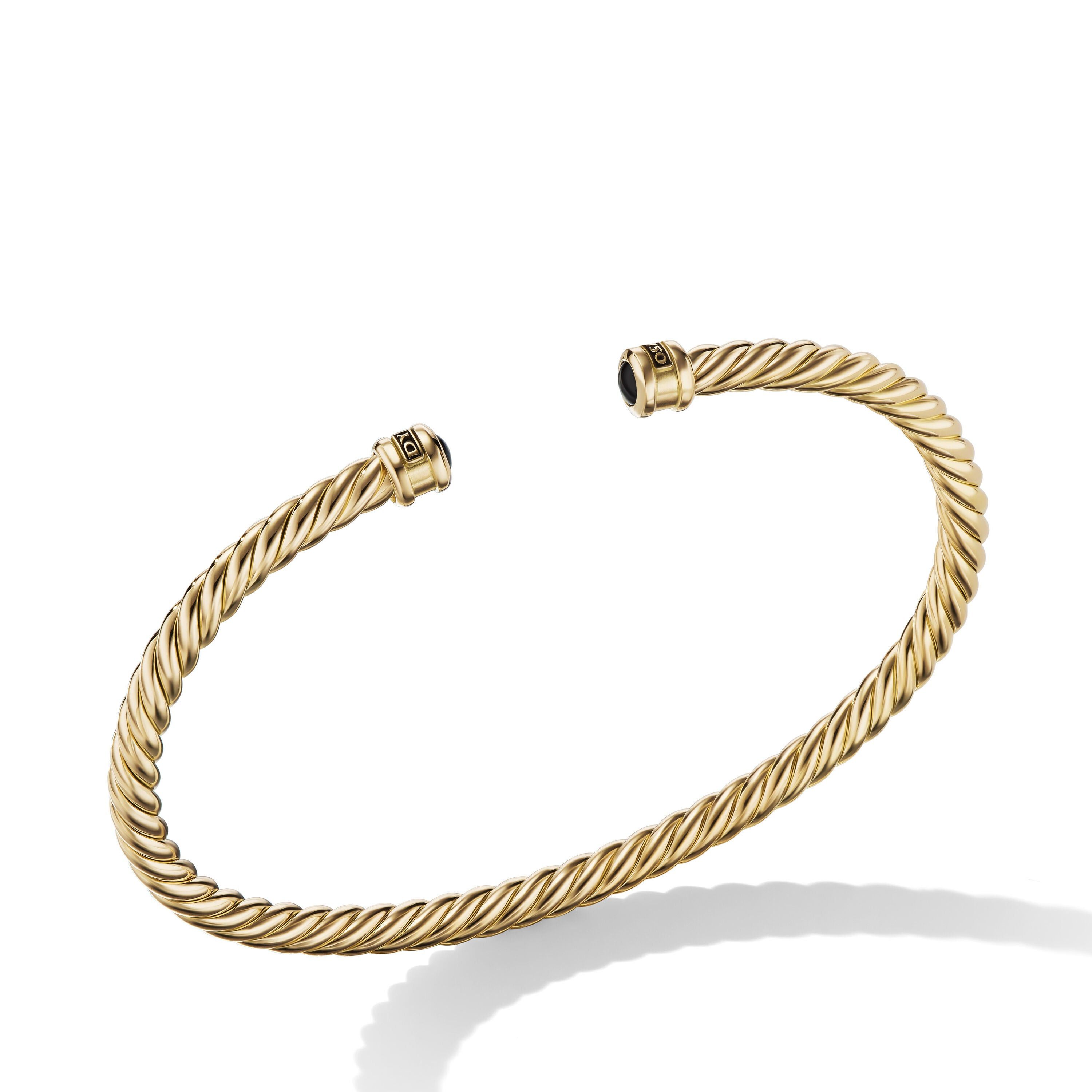 David Yurman o1w1db10526 B25758M /Size:M/Cable Cuff Bracelet in Golden Size ONE SIZE - 2 Thumbnail