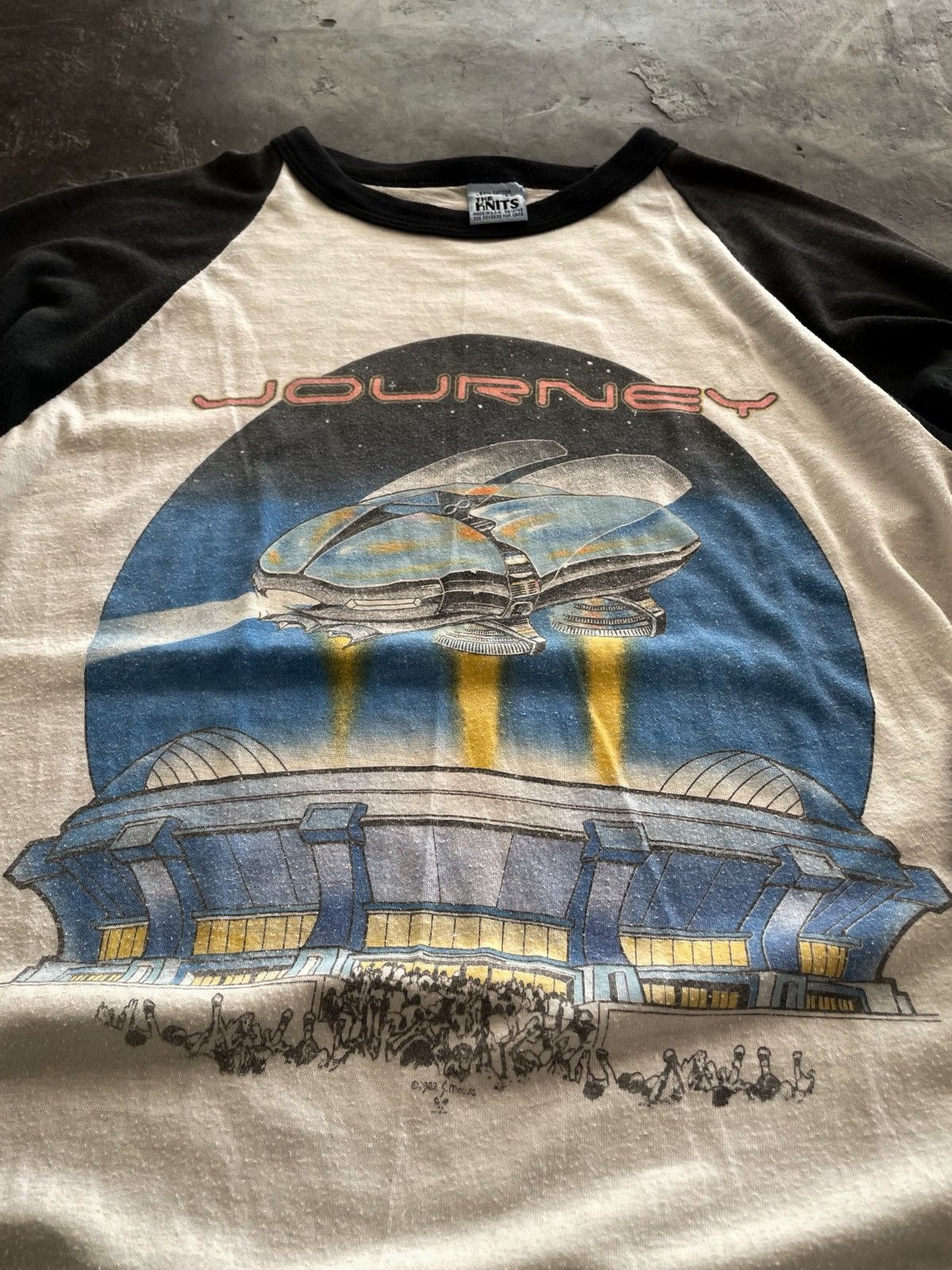 Band Tees Vintage 80s Journey Escape Tour 1982 Raglan Longsleeve Tee Size US M / EU 48-50 / 2 - 5 Thumbnail