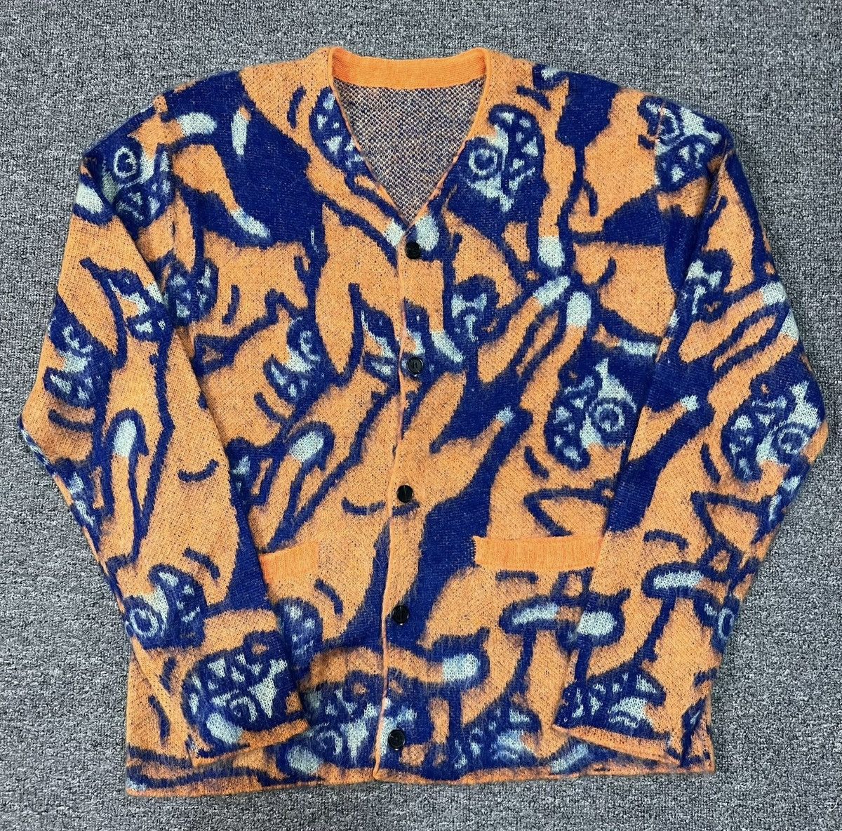 Billionaire Boys Club BBC ICECREAM All-Over Print Flying Dog Cardigan Sweater Size US L / EU 52-54 / 3 - 1 Thumbnail