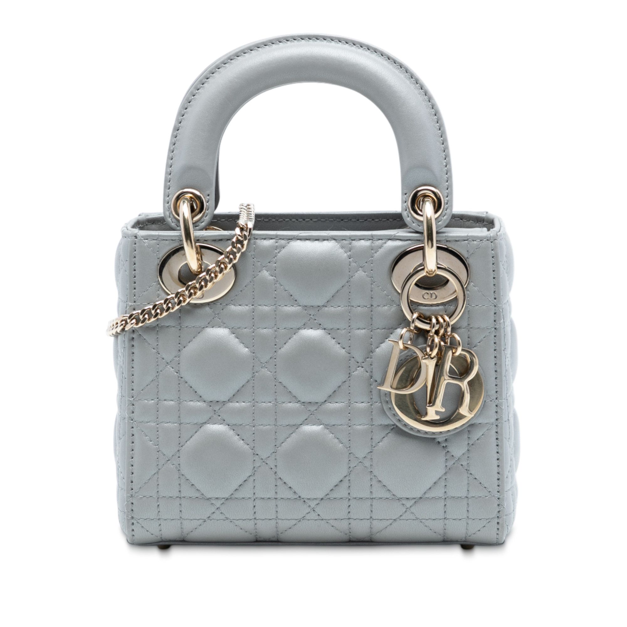 Dior Dior Mini Lambskin Cannage Lady Dior Size ONE SIZE - 1 Thumbnail