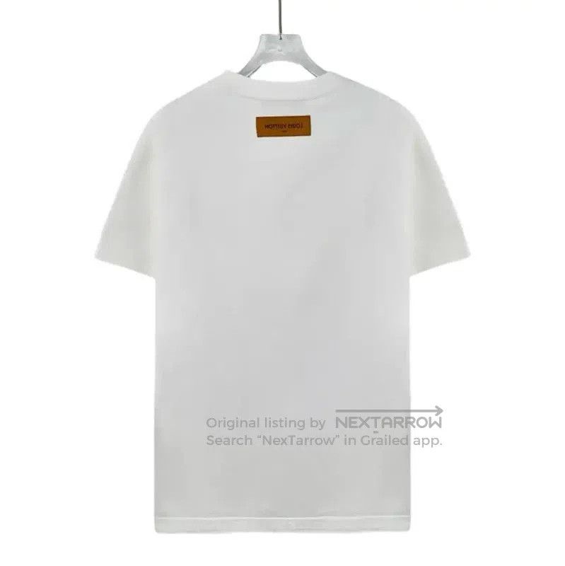 Louis Vuitton Louis Vuitton White Cotton T-Shirt for Men . Size US S / EU 44-46 / 1 - 1 Thumbnail