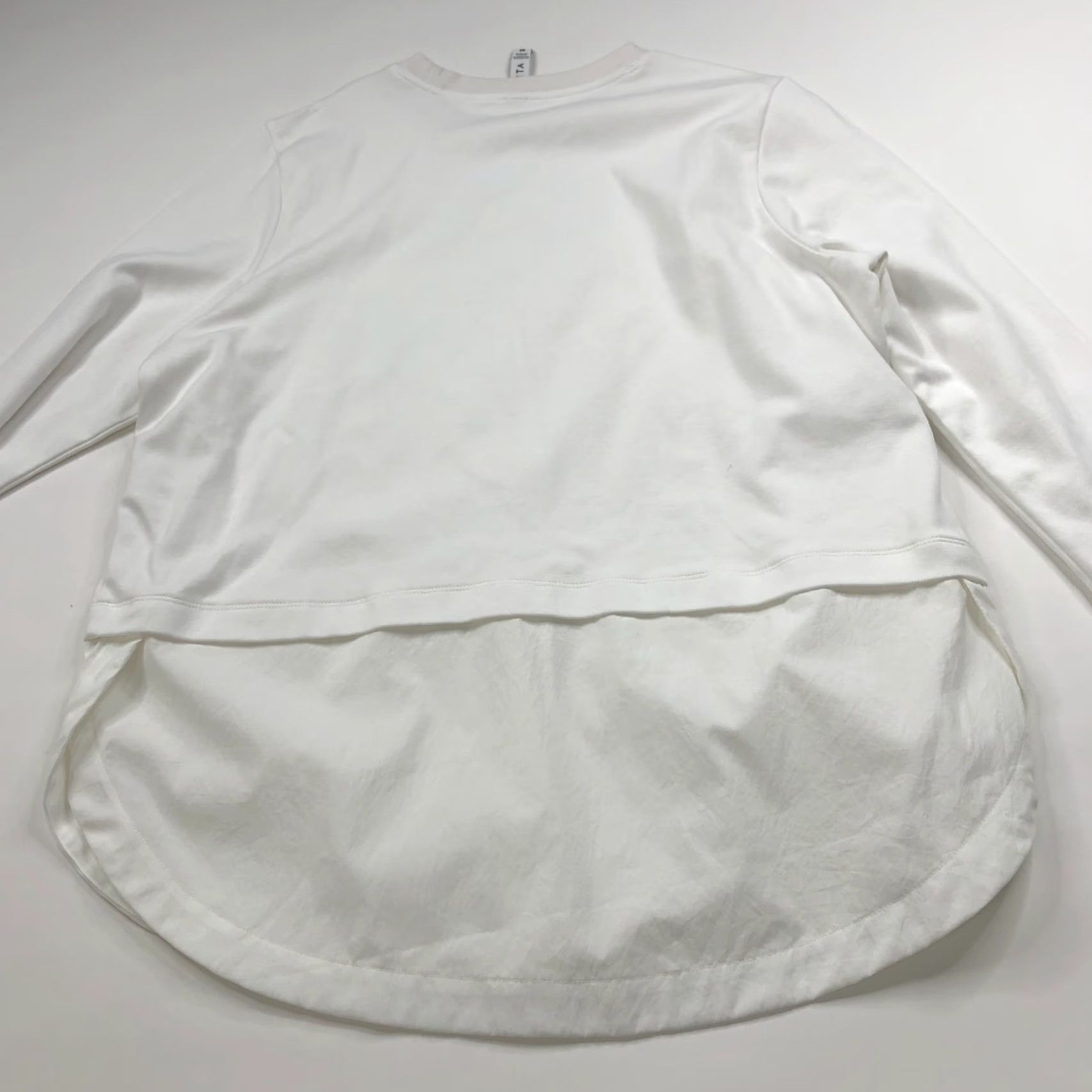 Athleta Athleta Gallery Medium Lightweight Pullover Button Top Blouse White M Women Shirt Size M / US 6-8 / IT 42-44 - 7 Thumbnail