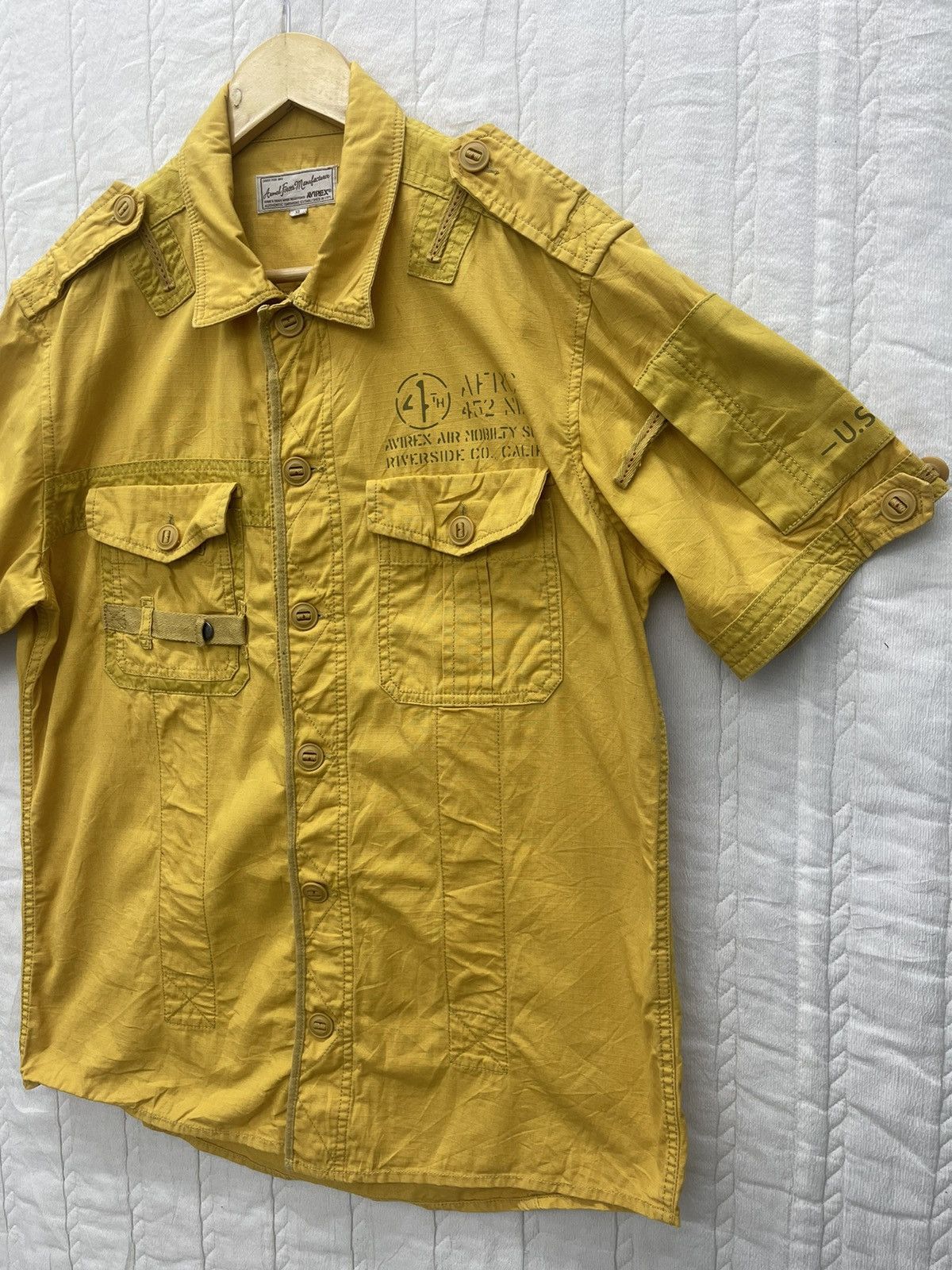 Avirex STEAL🔥4th AFRC 452 ND AIR MOBILTY SQUAD JACKET SHIRT Size US XL / EU 56 / 4 - 3 Thumbnail
