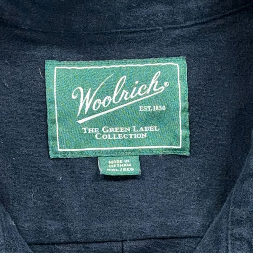 Vintage VINTAGE Woolrich Shirt Adult 2XL Blue Button-Up Cotton Flannel Heavyweight Pockets Mens Size US XXL / EU 58 / 5 - 4 Thumbnail