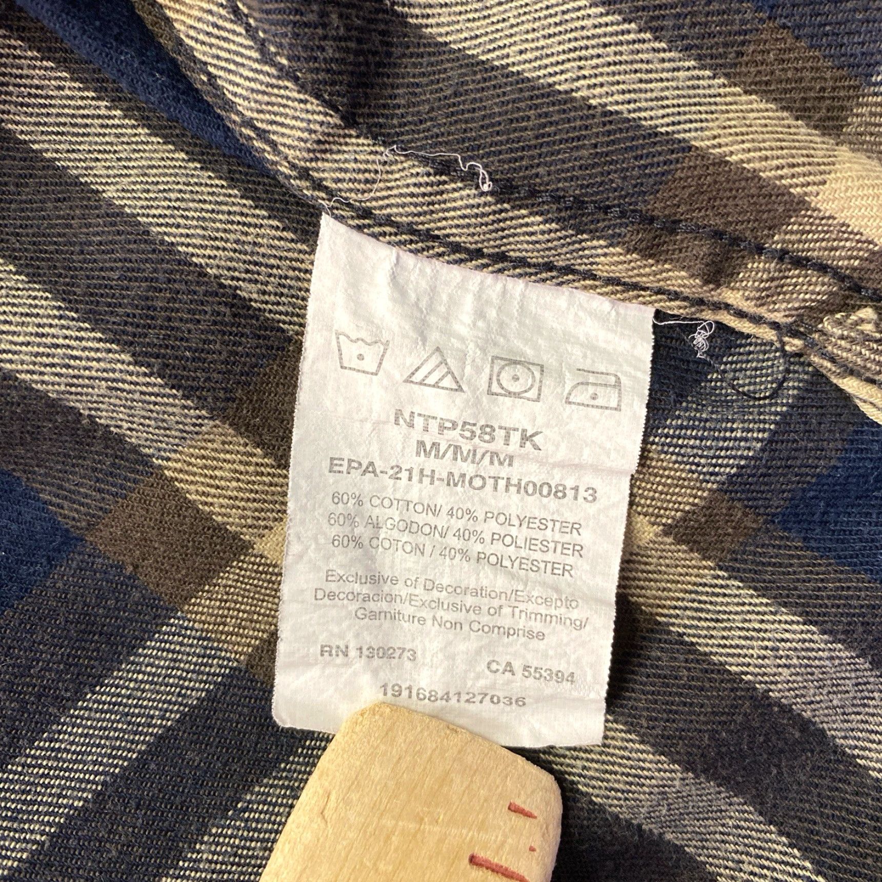 Wrangler Wrangler Shirt Men Blue Button-Up Long Sleeve Flannel Regular Fit Size M Casual Workwear Cotton Knit Pattern Plaid Pocketed Vintage: No Size US M / EU 48-50 / 2 - 5 Thumbnail