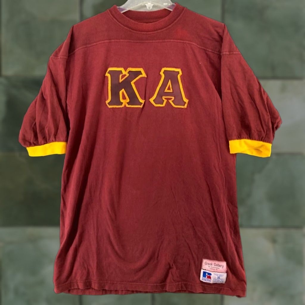 Russell Athletic Russell Athletic Mens TShirt XL Red KA Greek Gallery Size US XL / EU 56 / 4 - 1 Thumbnail