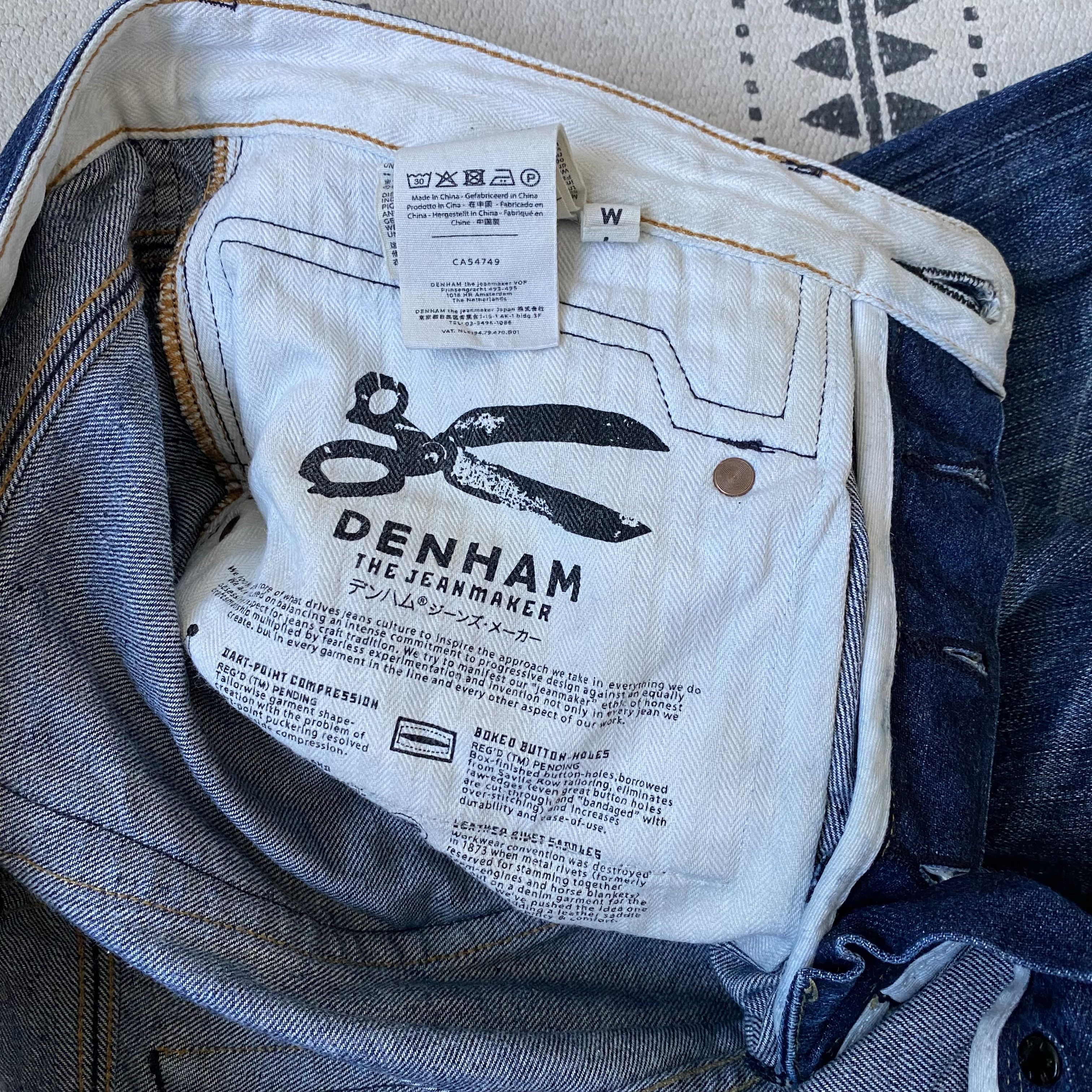 DENHAM 👖 Vintage Denham jeans denim pants Japanese Nudie PRPS Size US 32 / EU 48 - 8 Thumbnail