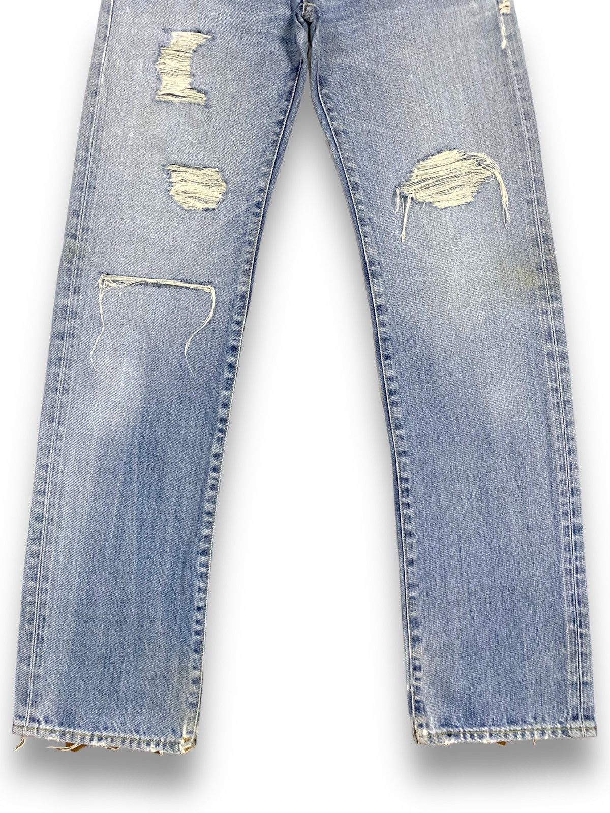 Undercover × Uniqlo Vintage Uniqlo S002 Blue Wash Distressed Grunge Jeans Size US 29 - 9 Thumbnail