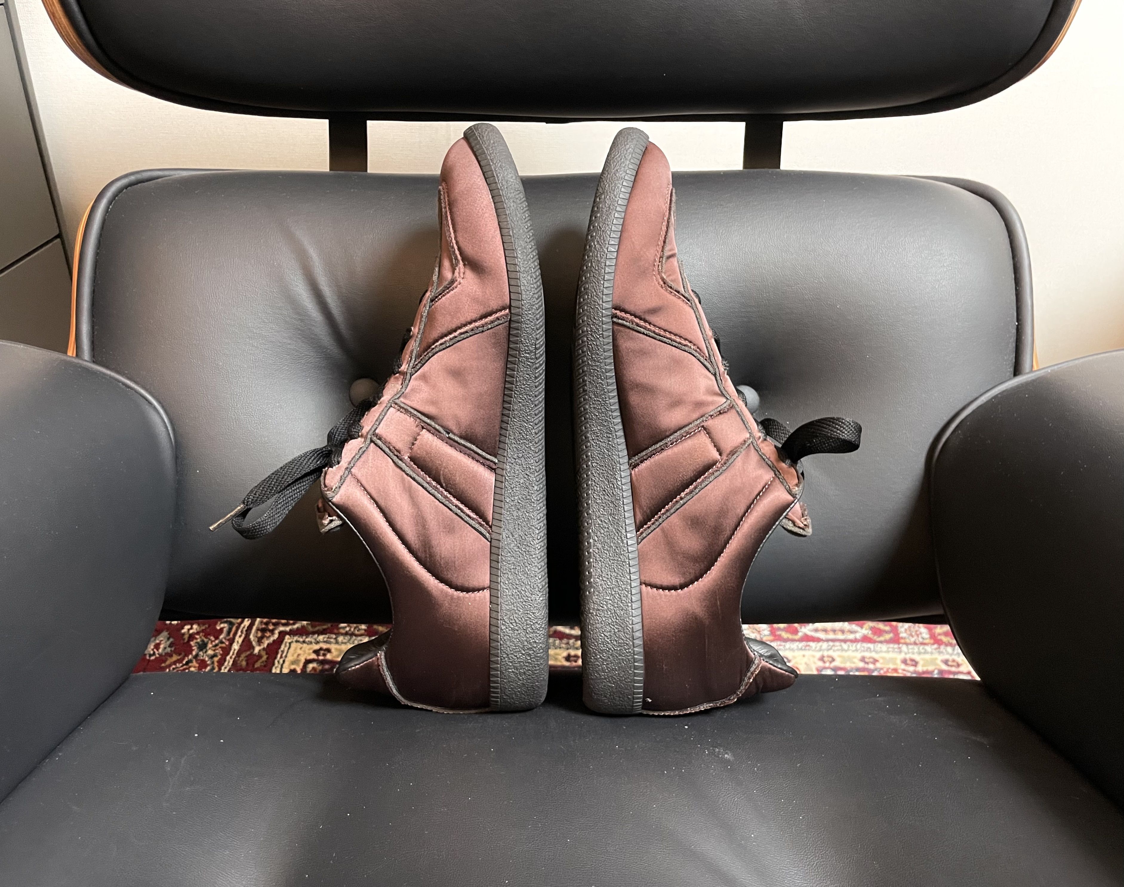 Maison Margiela Maison Margiela GAT (Satin Burgundy 2019) Size US 12 / EU 45 - 21 Thumbnail