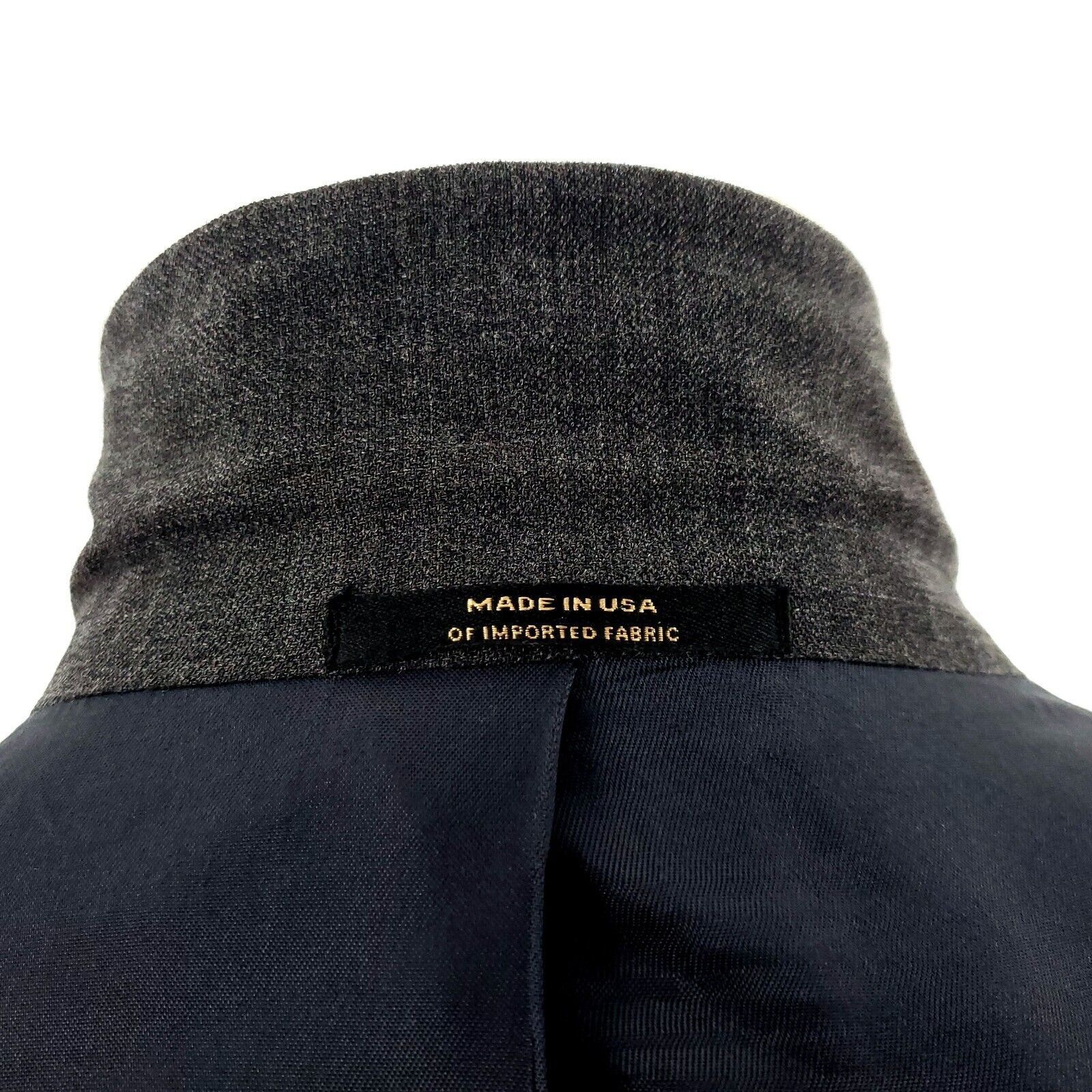 Hart Schaffner Marx Hart Schaffner Marx Comfort Plus Wool 2 Gold Button Blazer 4 Size 46L - 12 Thumbnail