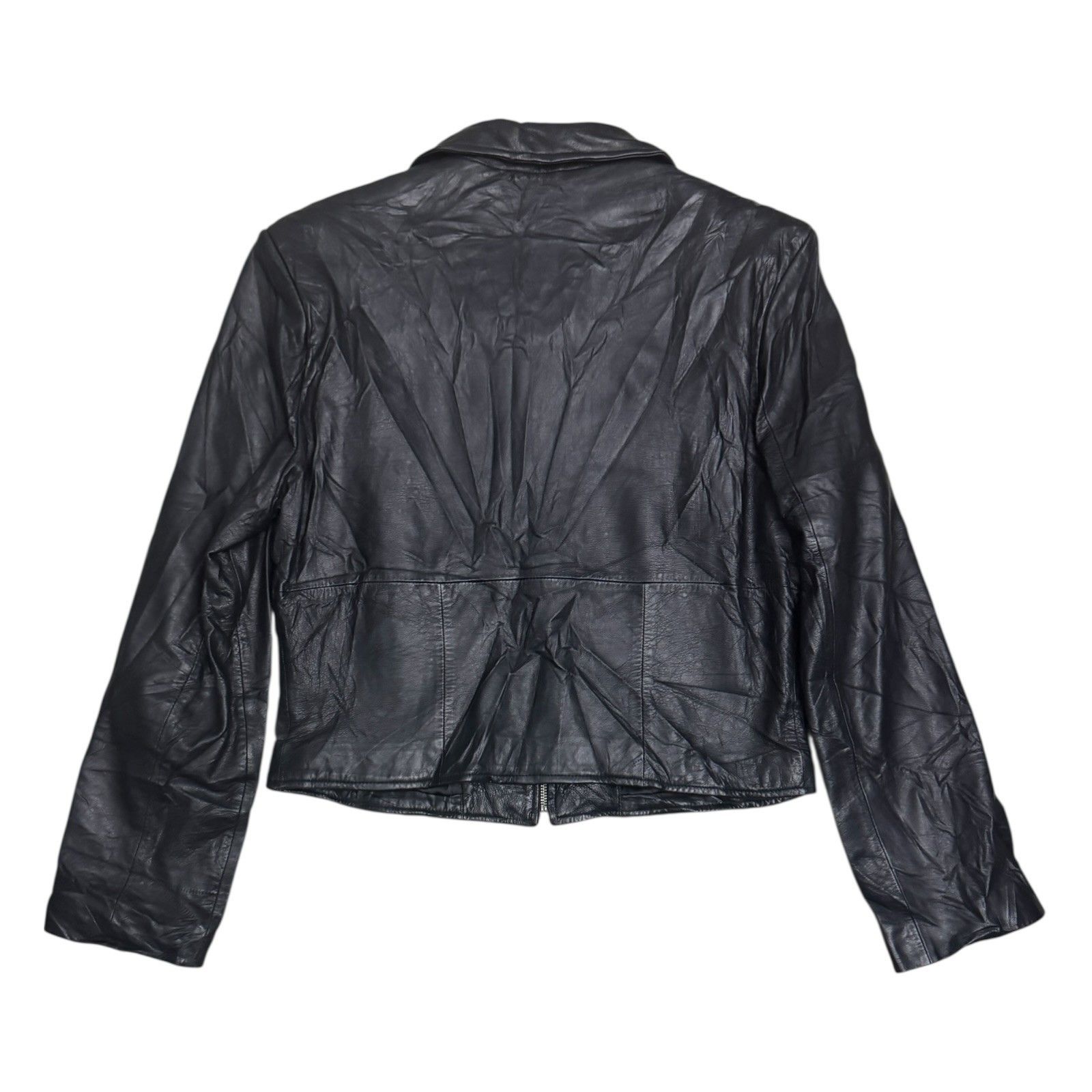 Wilsons Leather WILSONS LEATHER PELLE STUDIO Cropped Designer Jacket Large Size L / US 10 / IT 46 - 5 Thumbnail