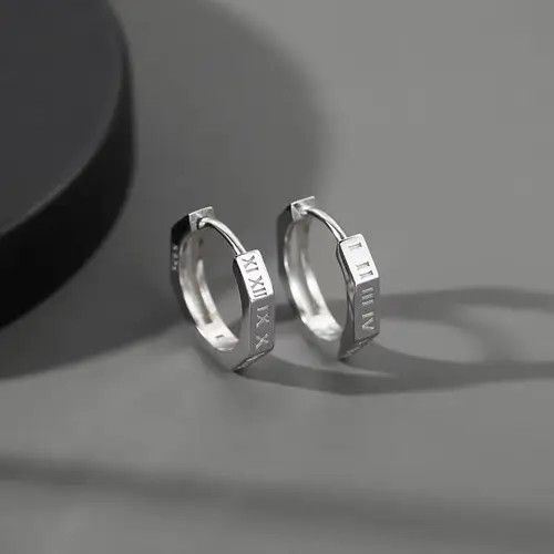 Jewelry New Trend Earrings One Pairs Chrome Jewelry Size ONE SIZE - 1 Thumbnail