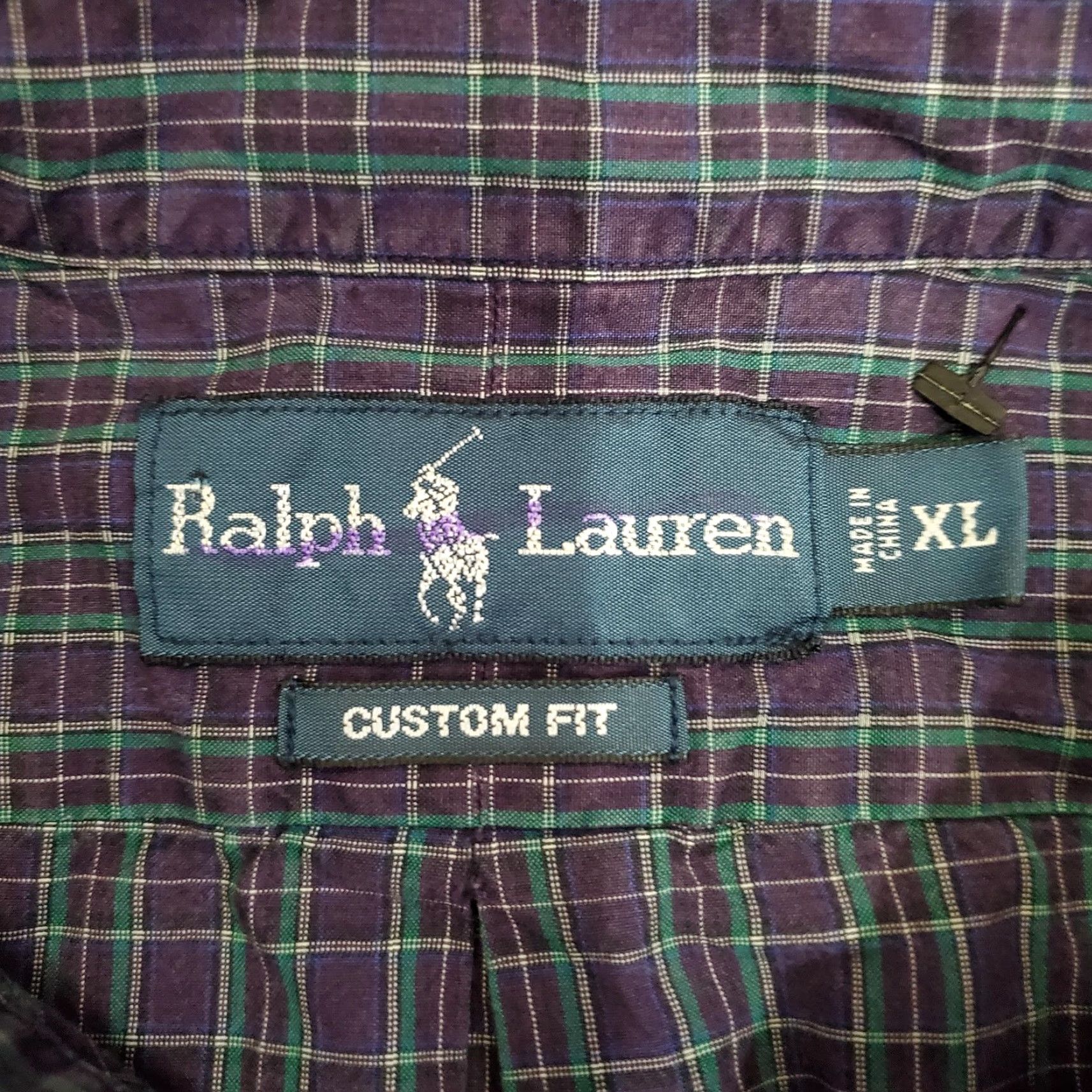 Ralph Lauren Ralph Lauren Shirt Mens XL Blue Plaid Long Sleeve Button Down Custom Fit Size US XL / EU 56 / 4 - 5 Thumbnail