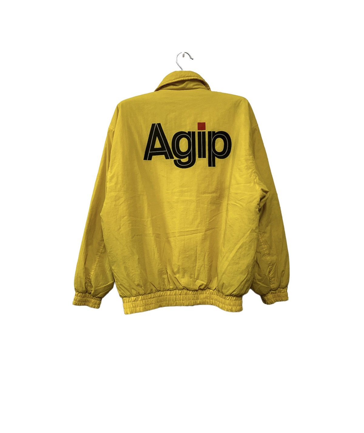 image of Racing x Vintage 90’S Agip Ferrari F1 Team Pit Crew Jacket in Yellow, Men's (Size Small)