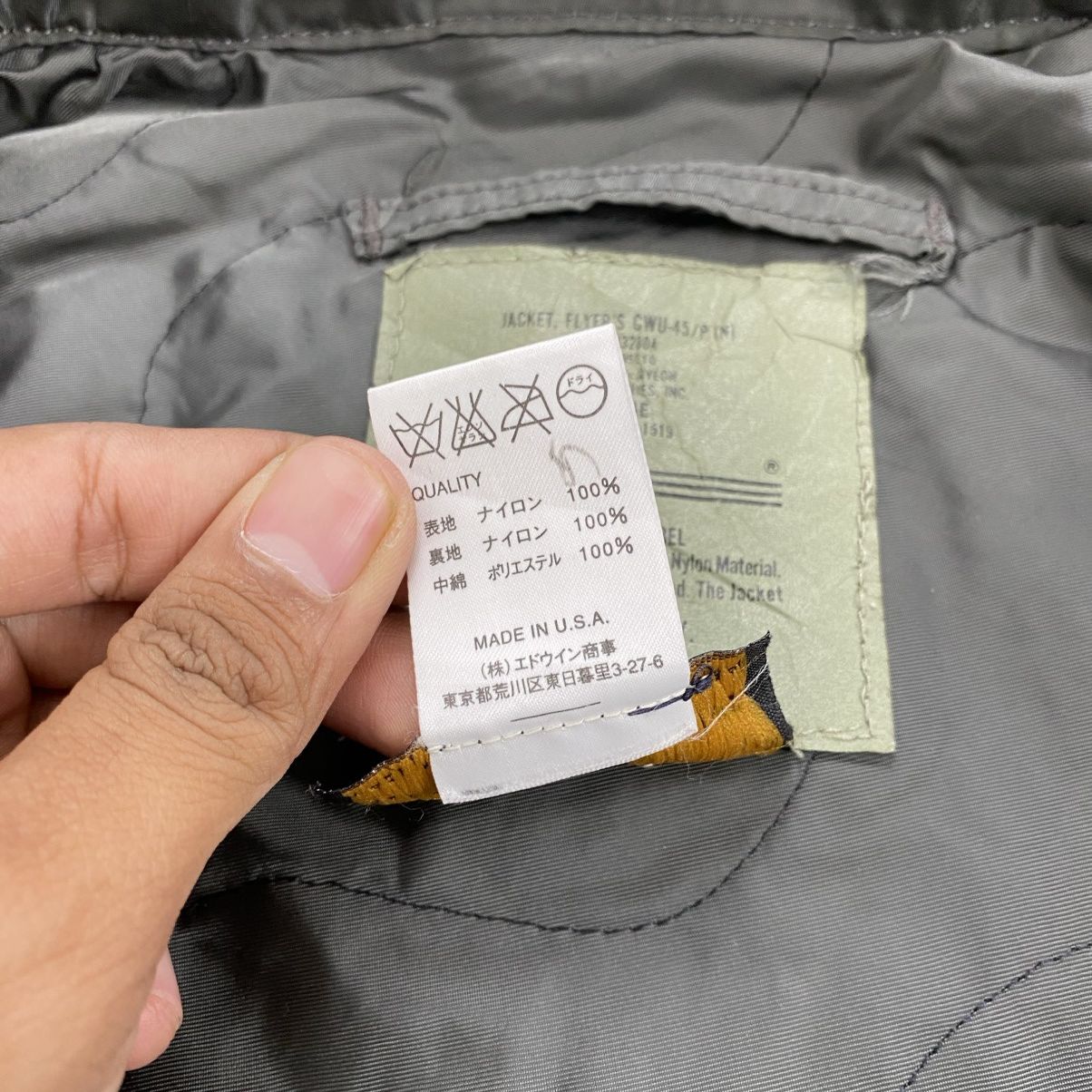 Alpha Industries 🇺🇸Vintage Alpha Industries CWU 45/P Army Flight Bomber Jacket Size US XL / EU 56 / 4 - 6 Thumbnail