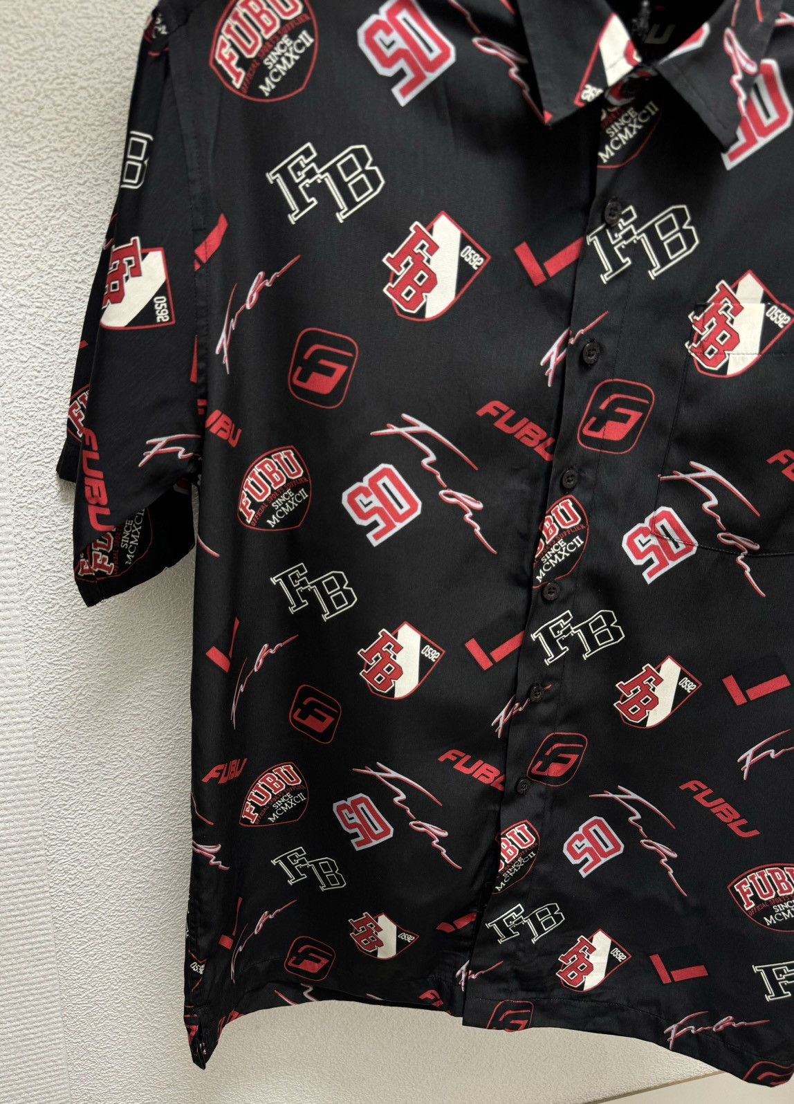 Fubu Fubu fullprint monogram silk shirt L sz Size US L / EU 52-54 / 3 - 4 Thumbnail