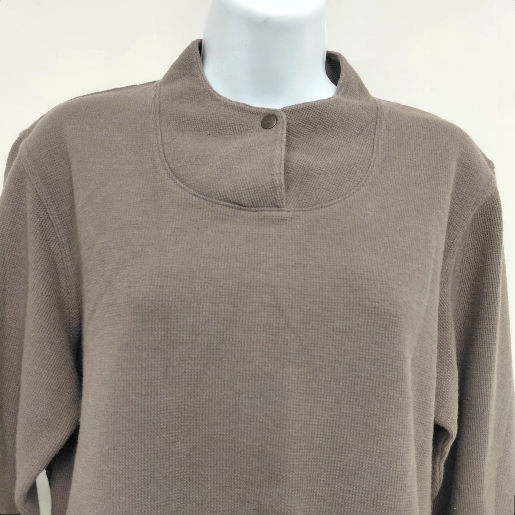 Vintage Woolrich Shirt Womens Large Brown Snap Neck Activewear Outdoor Long Sleeve Pullover Casual Ladies Regular Fit Mens Womens? Size L / US 10 / IT 46 - 3 Thumbnail