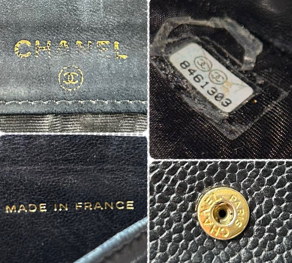 Chanel Chanel Caviar Leather Timeless CC Flap Compact Wallet Size ONE SIZE - 5 Thumbnail