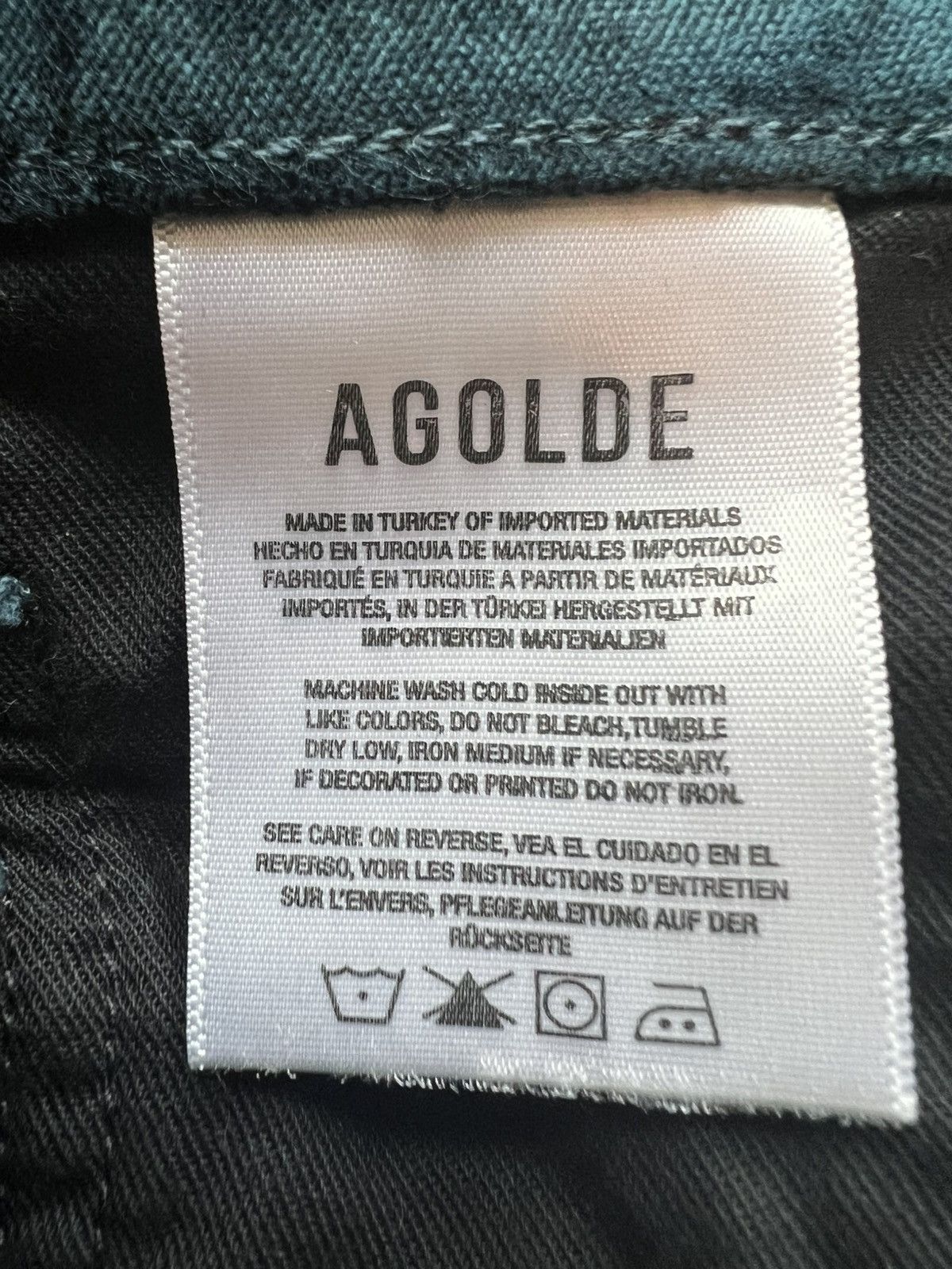Agolde AGOLDE Nico High Rise Velvet Bootcut Pants Teal Size 27 Size 27" / US 4 / IT 40 - 4 Thumbnail