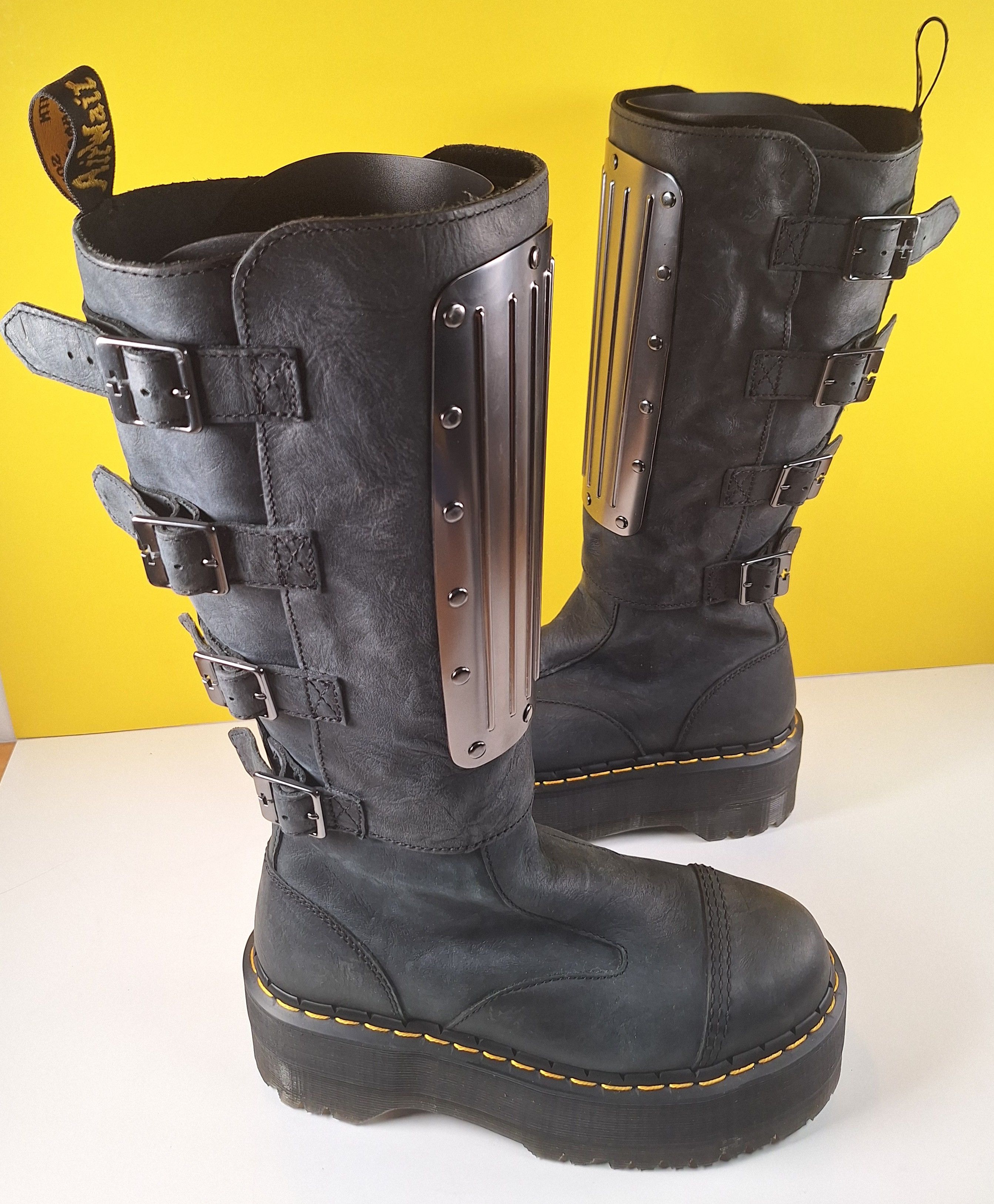 Dr. Martens Dr Martens Jadon Max GRD Hardware US 8 Platform Armor Rare Size US 8 / IT 38 - 3 Thumbnail