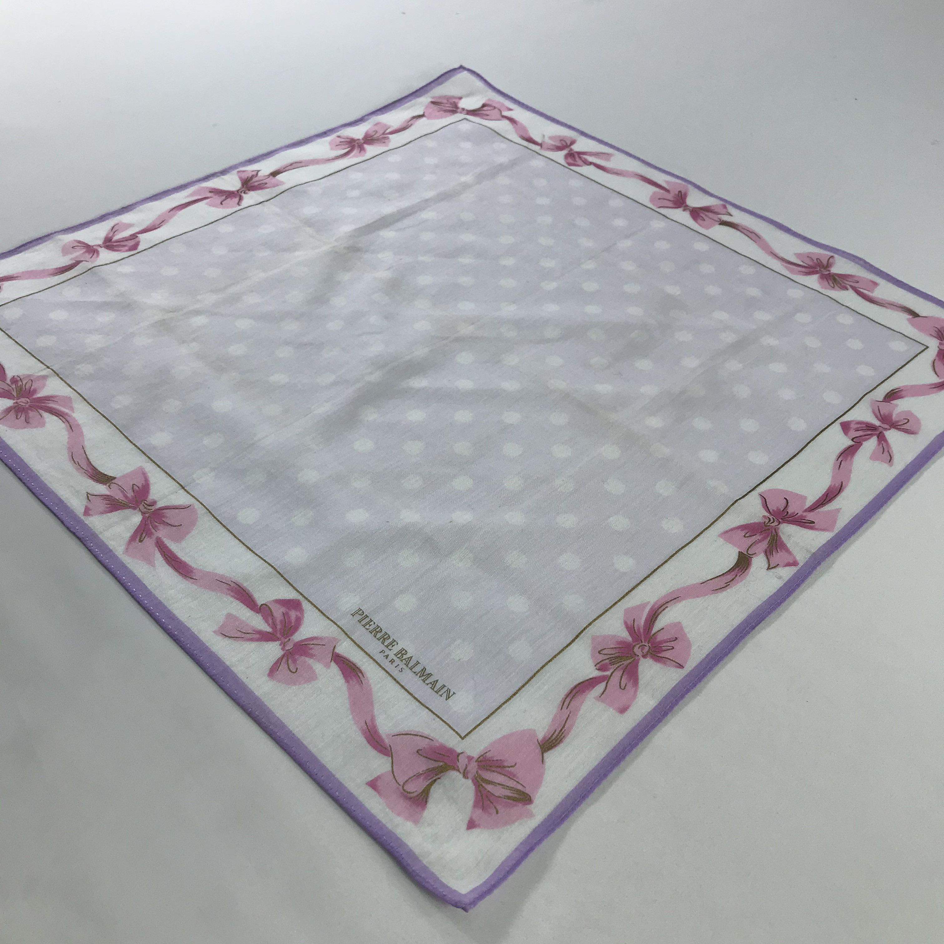 Pierre Balmain × Vintage Pierre Balmain Bandana / Handkerchief / Neckerchief - S443 Size ONE SIZE - 2 Thumbnail