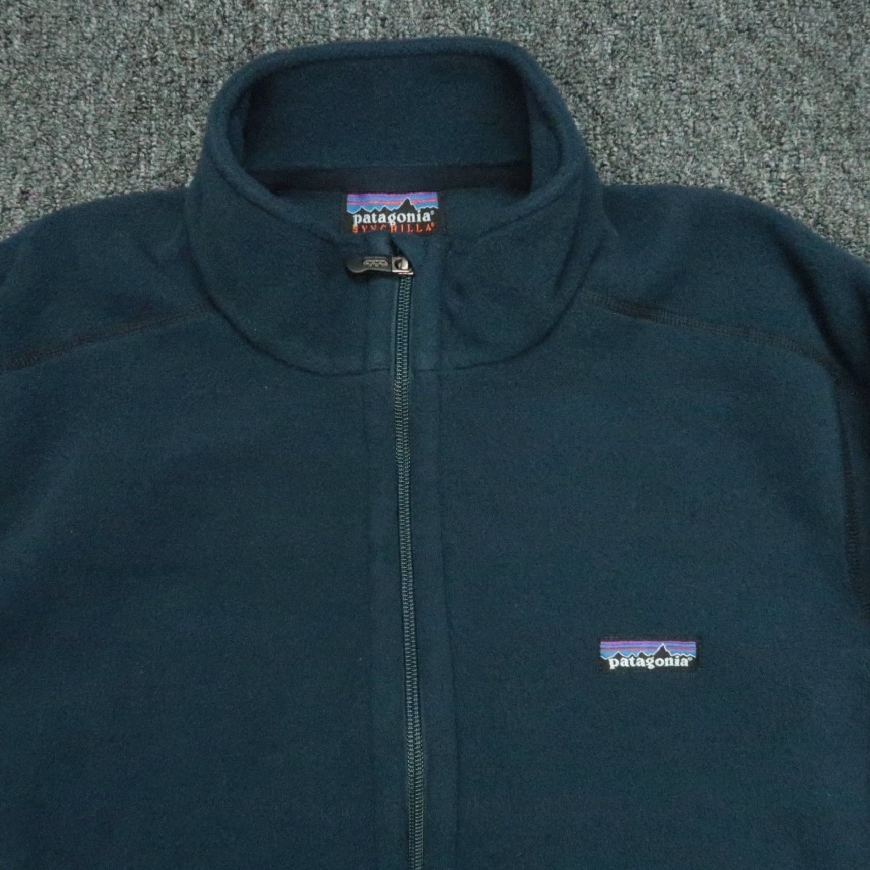 Patagonia VINTAGE Patagonia Jacket Men Large El Cap Synchilla Blue Full Zip Fleece Size US L / EU 52-54 / 3 - 2 Thumbnail