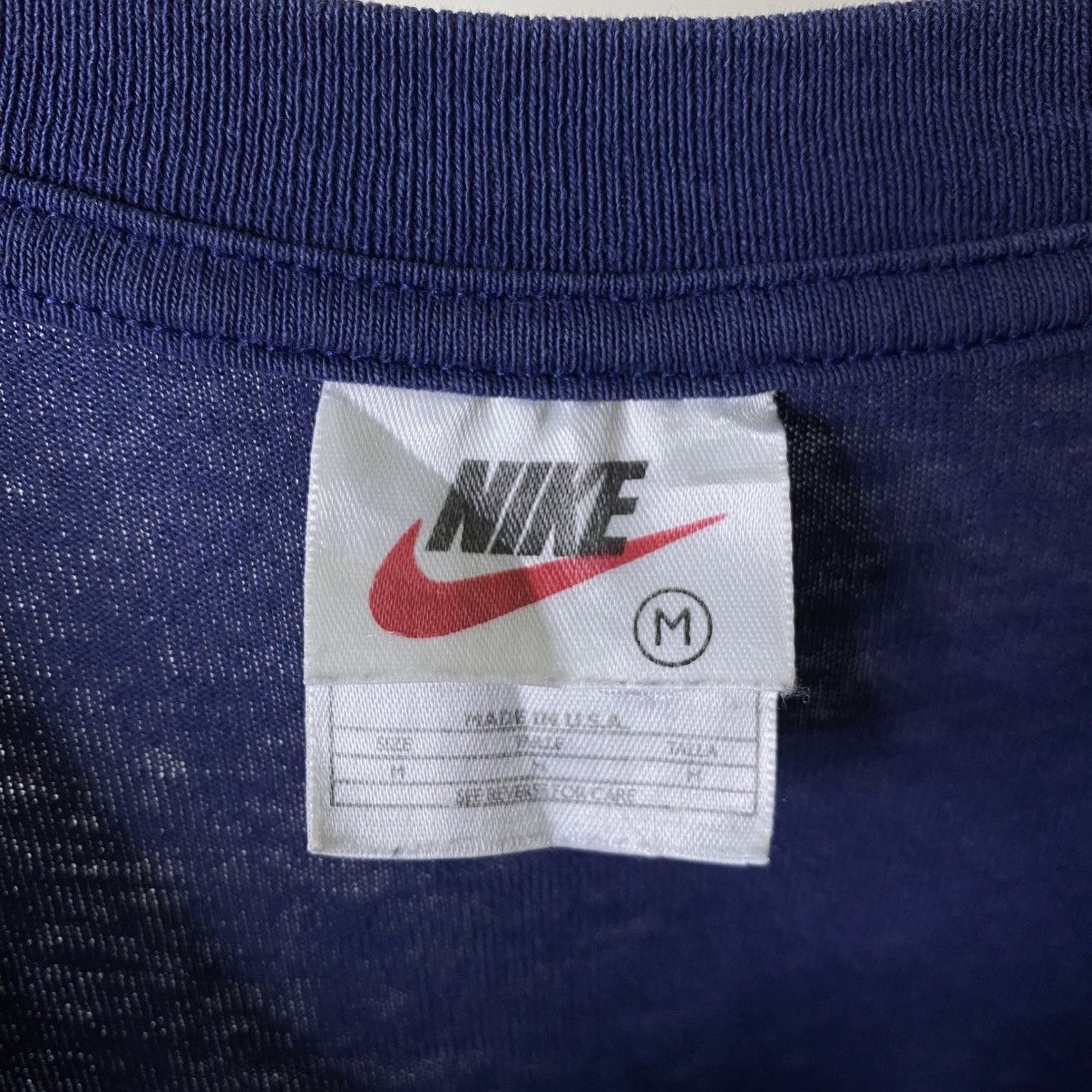 Nike Vintage 1990s Nike Athletic T Shirt Size US L / EU 52-54 / 3 - 3 Thumbnail