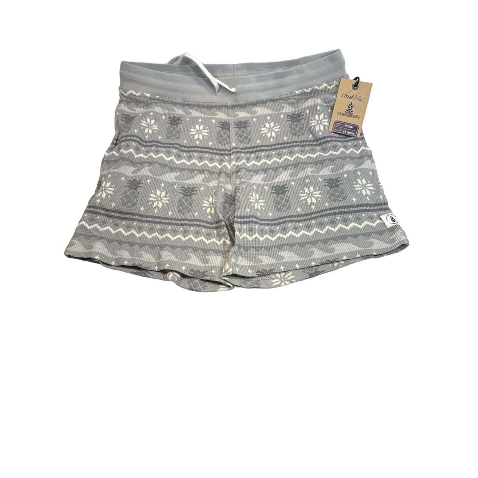 Chubbies Chubbies Gray 5.5” Waffle Knit Lounge PJ Shorts men sz M Size US 32 / EU 48 - 1 Thumbnail