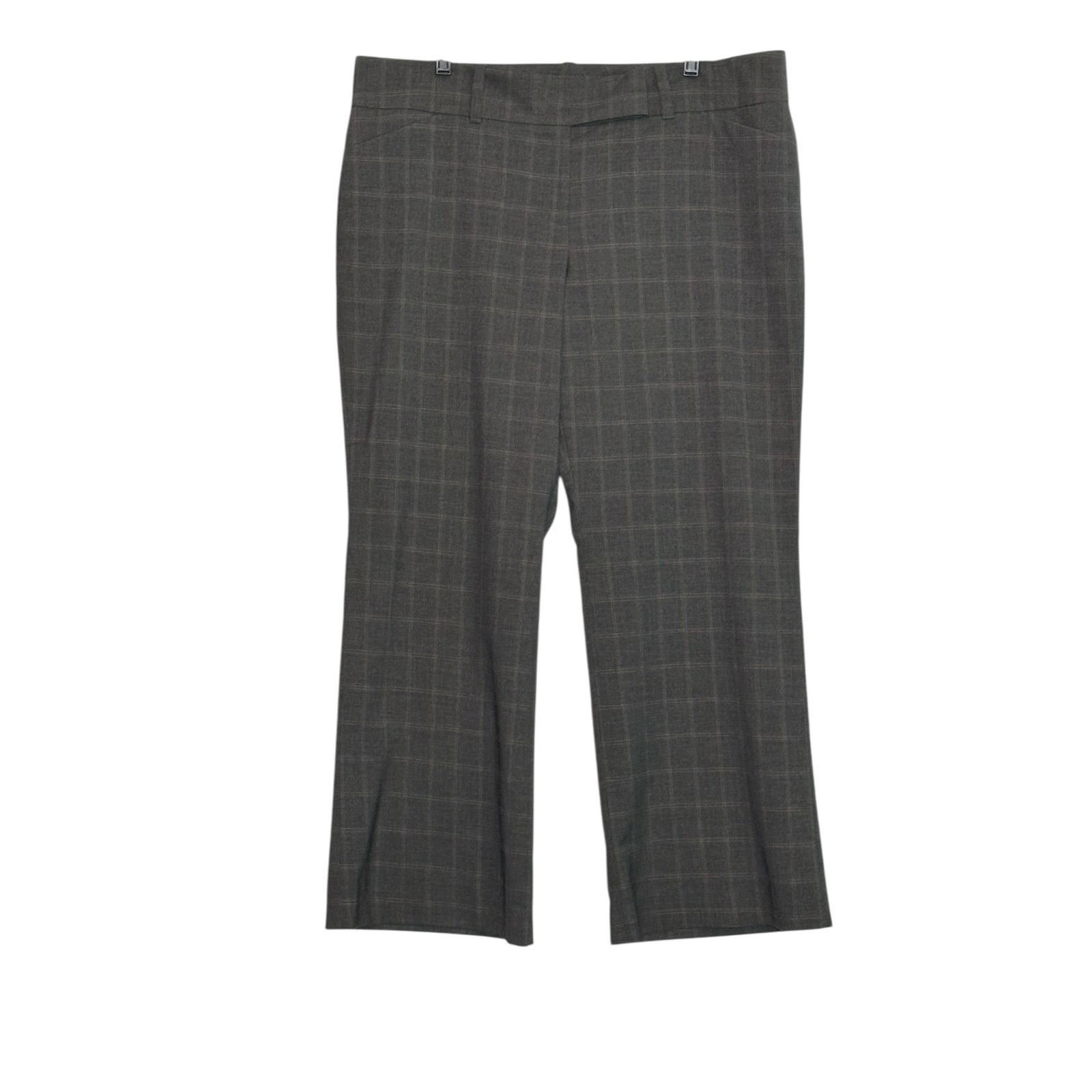 Ann Taylor Ann Taylor gray plaid wide legs career pants size 18 Size 40" / US 18 - 8 Thumbnail