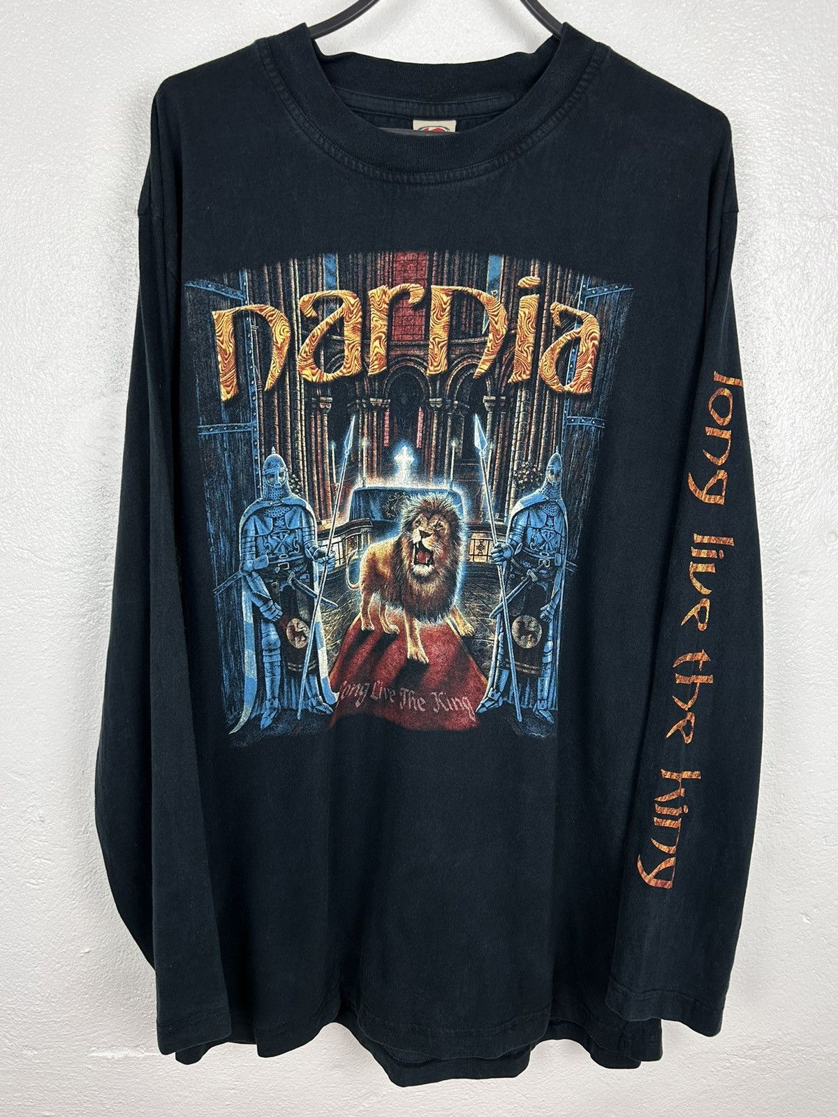 Band Tees Vintage Narnia 1998 Long Live The King Long Sleeve T-Shirt Size US XL / EU 56 / 4 - 1 Thumbnail