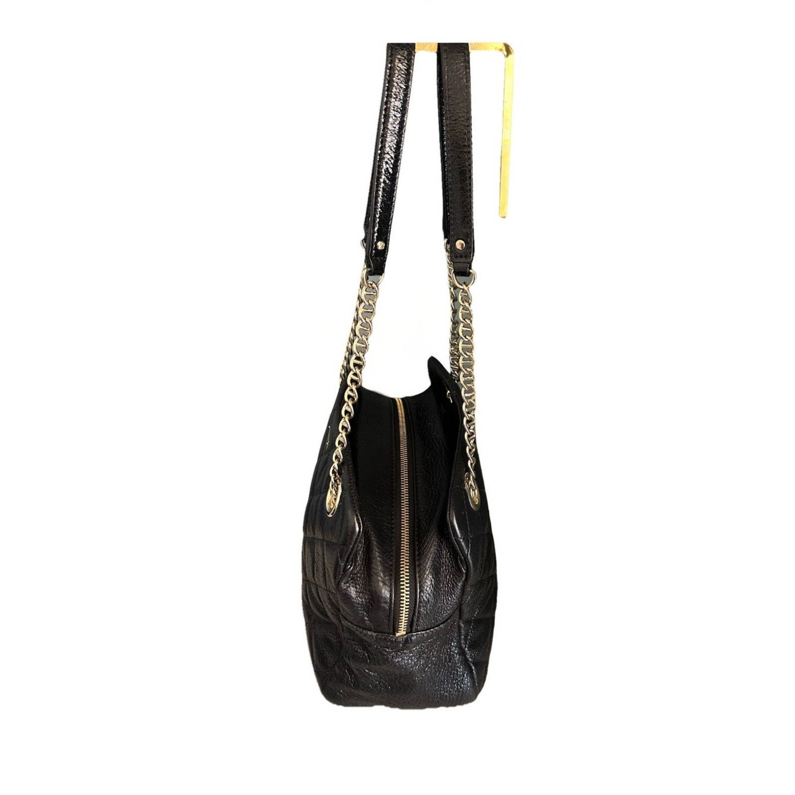 Kate Spade Kate Spade Black Metallic Quilted Leather Shimmer Bag Size ONE SIZE - 5 Thumbnail