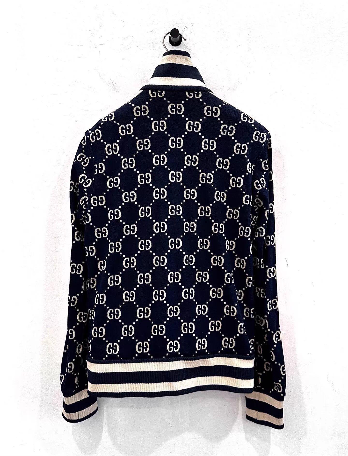 Gucci Blue GG Pattern Zip-Up er Jacket XS Size US XS / EU 42 / 0 - 3 Thumbnail