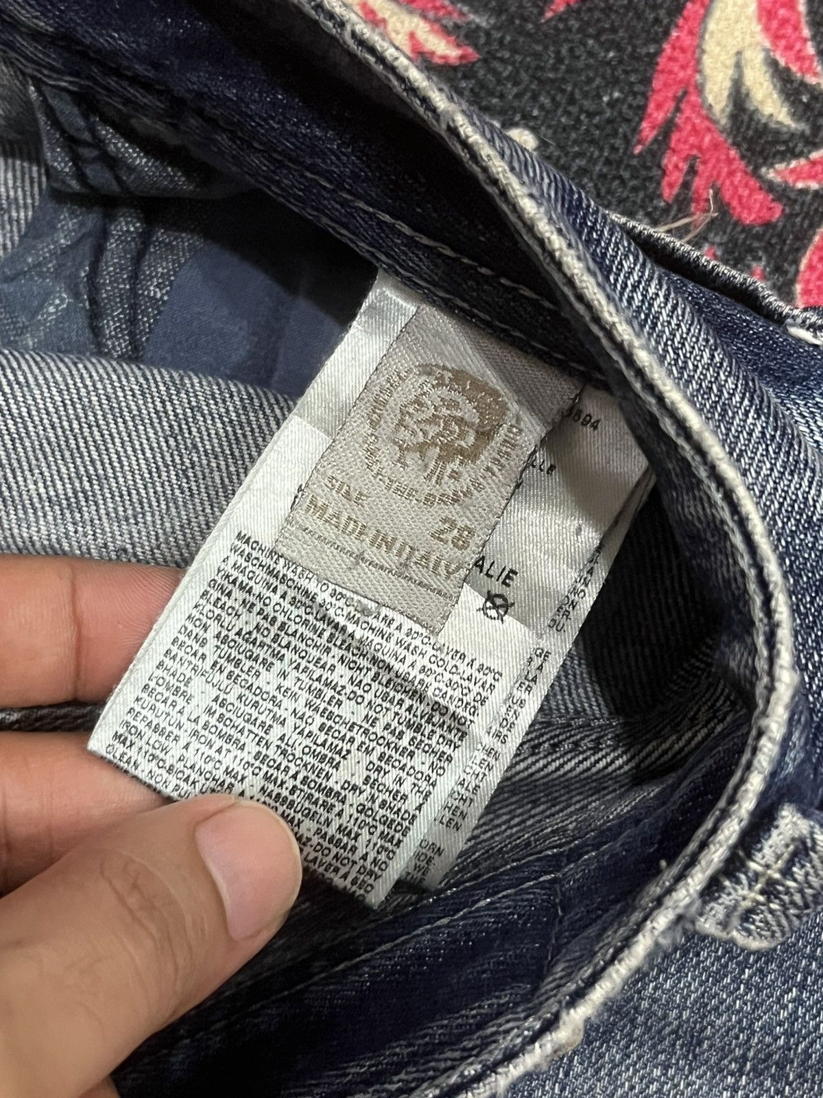 Diesel ⚡️Ripped⚡️Vintage Diesel Blue Eyecons 2010/2 Edition Blue Jean Size US 28 / EU 44 - 19 Thumbnail