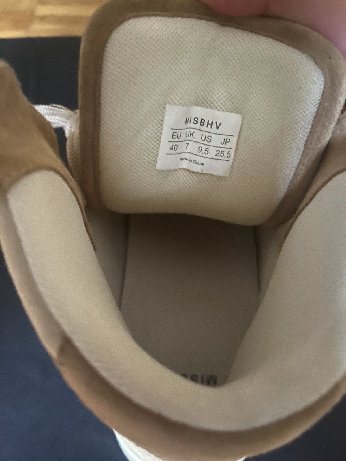 Misbhv Never-Worn MISBHV High Top, Beige, Size EU 40, US 9.5 Size US 9.5 / IT 39.5 - 7 Thumbnail