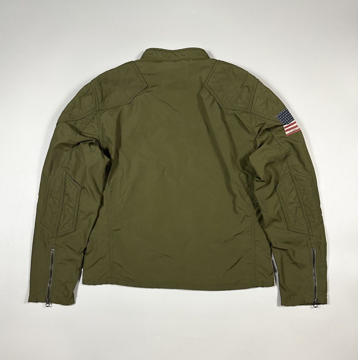 Denim & Supply Ralph Lauren Ralph Lauren Motorcycle Military USA Flag Patch Jacket Size US XL / EU 56 / 4 - 2 Thumbnail
