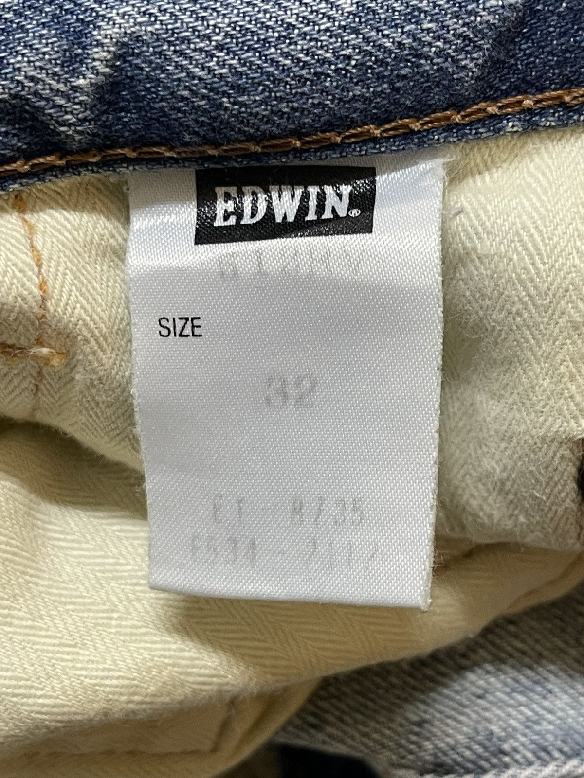 Edwin Vintage Edwin Blue Faded Wash Distress Wide Leg Jeans Size US 32 / EU 48 - 11 Thumbnail