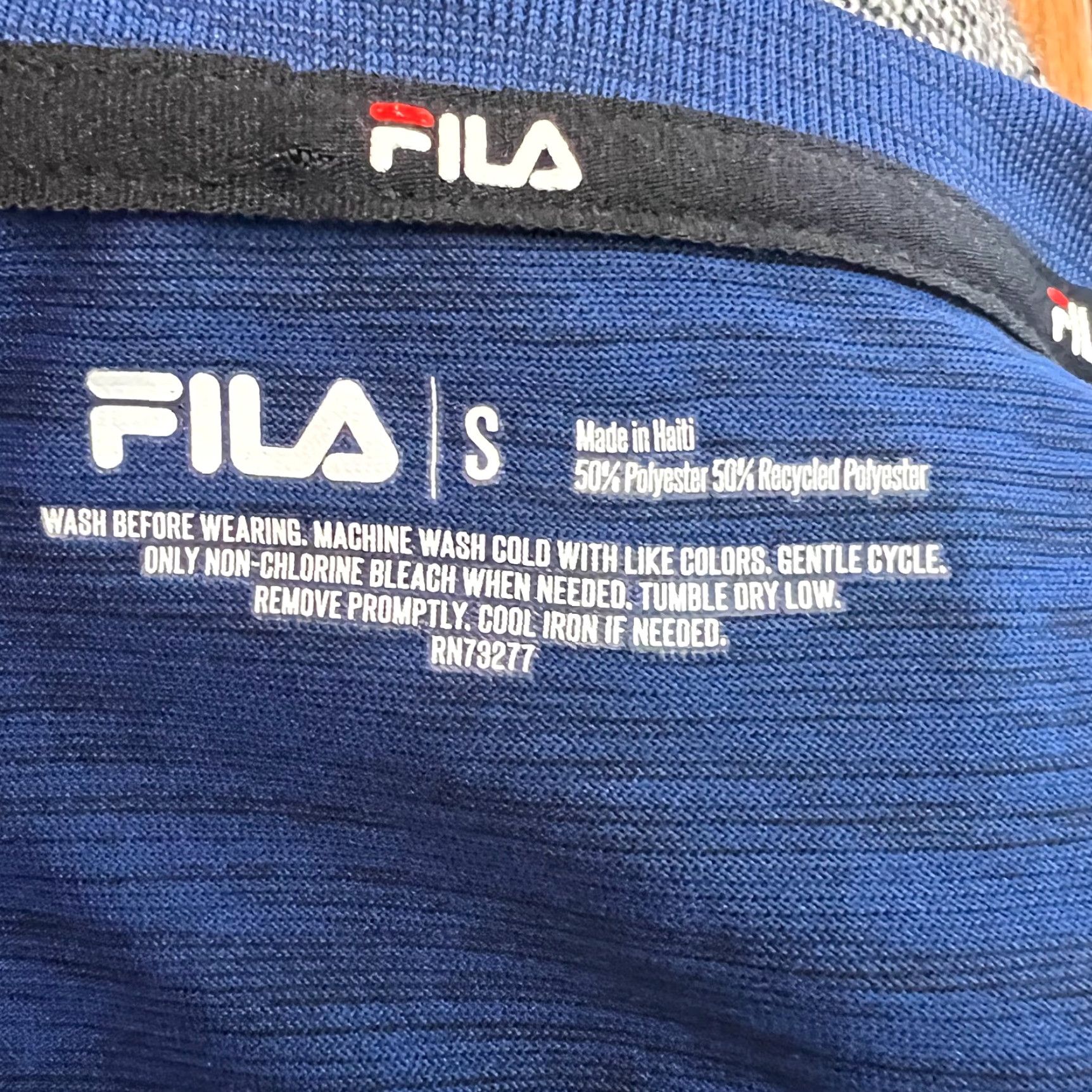 Fila Fila Mens Crew Neck Short Sleeves T Shirt Blue Activewear Size S Size US S / EU 44-46 / 1 - 4 Thumbnail