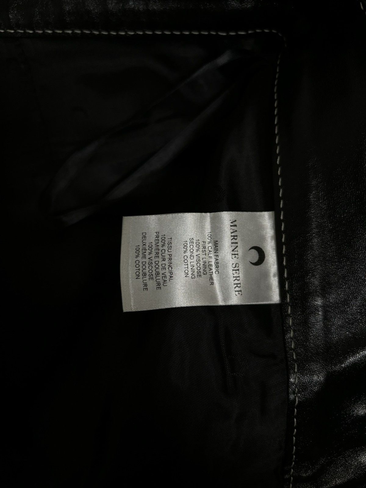 Marine Serre MARINE SERRE Moon leather wide leg pants Size US 32 / EU 48 - 12 Thumbnail