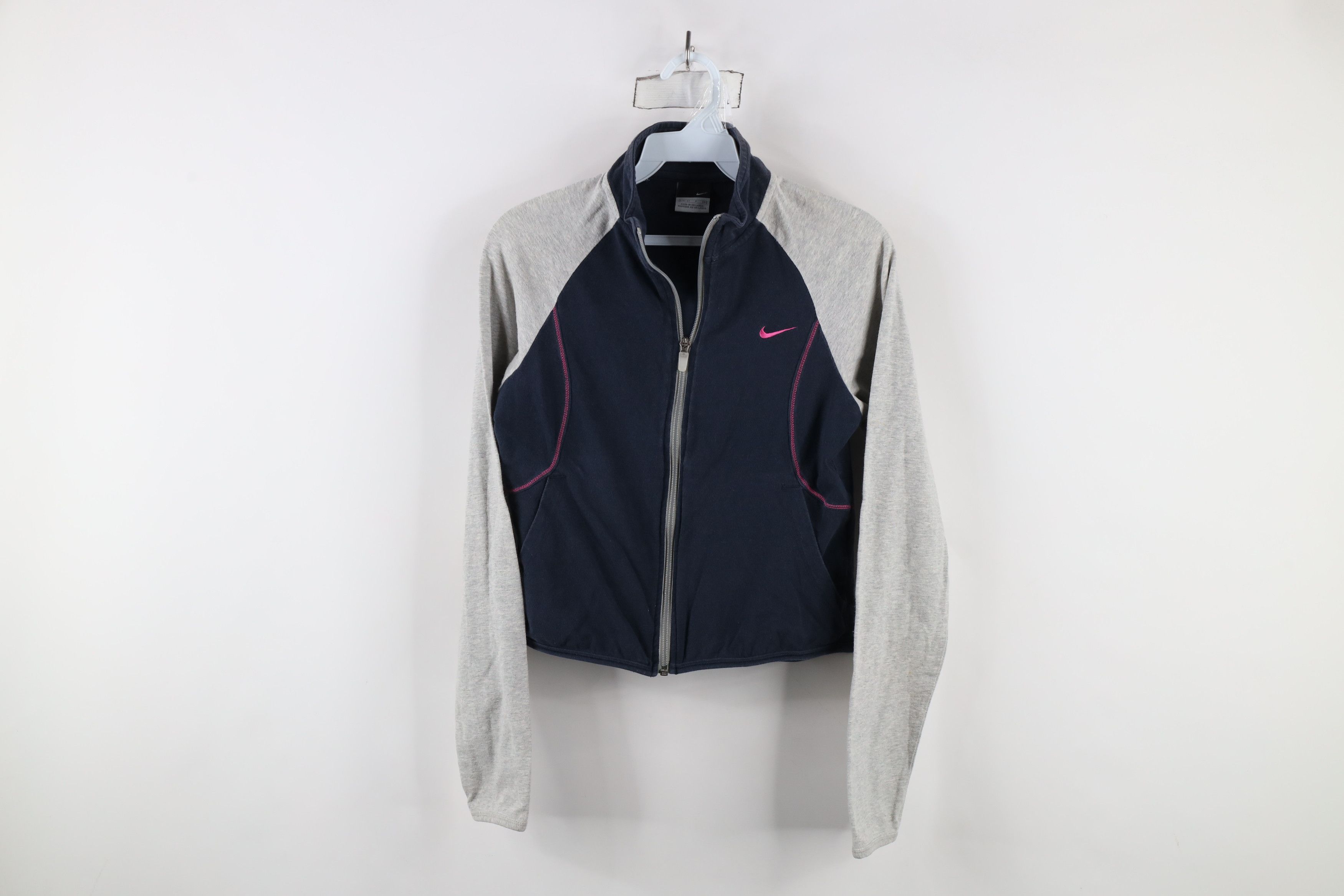 Nike × Vintage Vintage Y2K Nike Babydoll Cropped Mini Swoosh Track Jacket Size S / US 4 / IT 40 - 1 Thumbnail