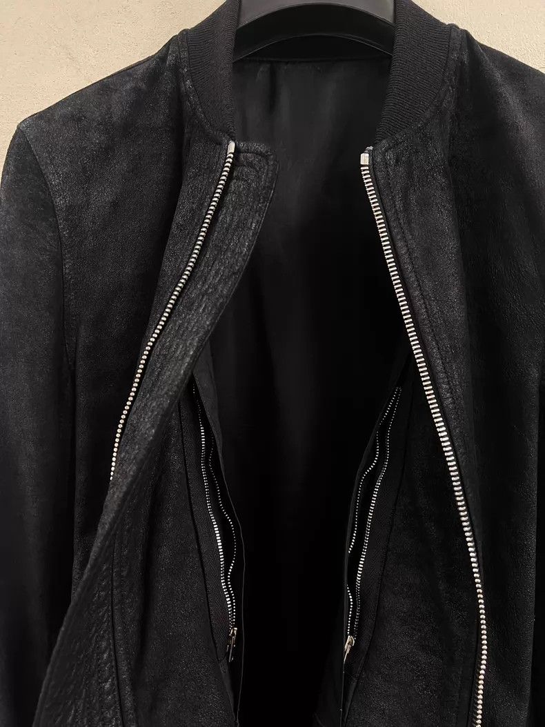 Rick Owens Rick Owens Burst crack burning leather jacket Size US S / EU 44-46 / 1 - 8 Thumbnail