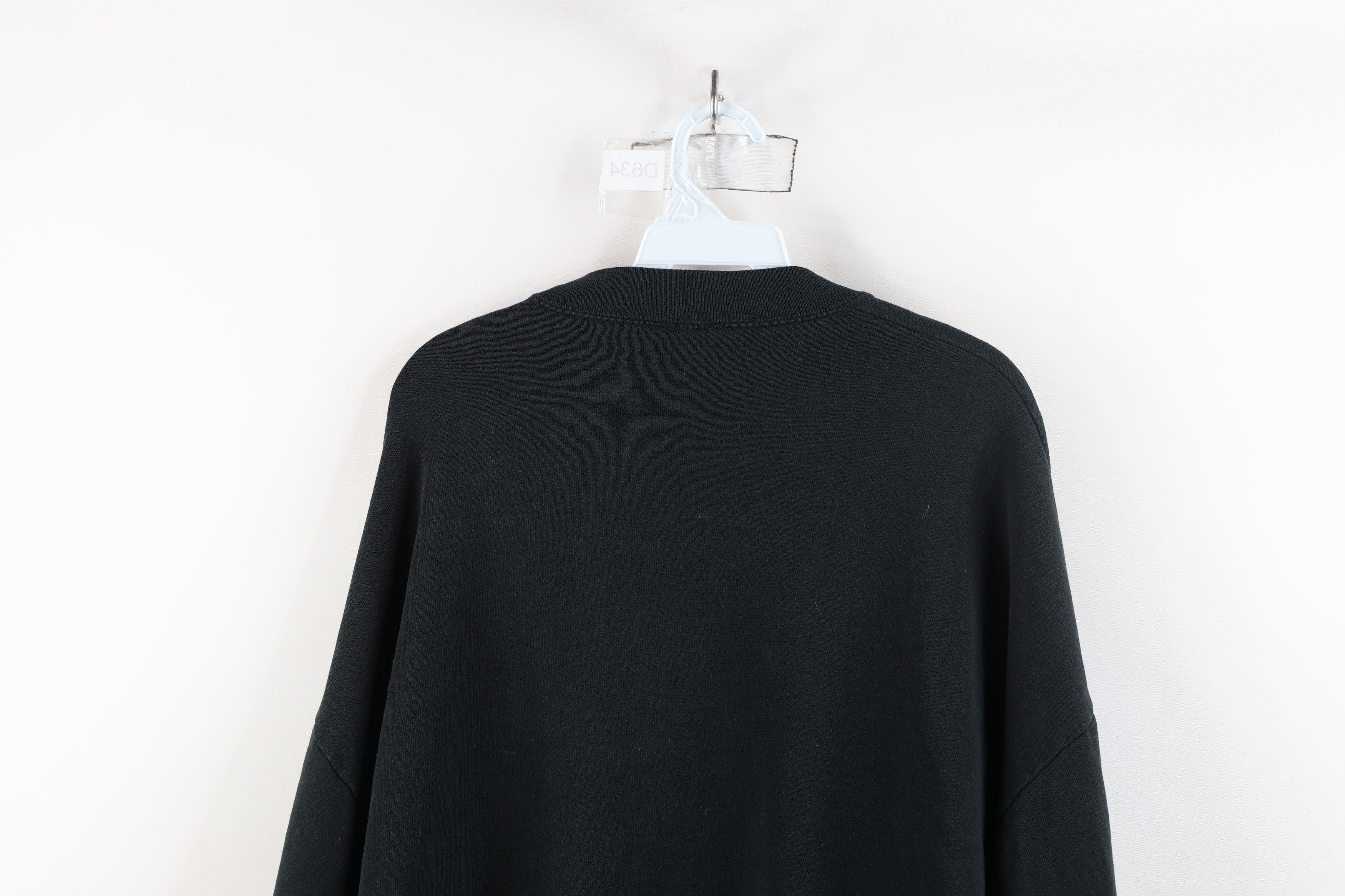 Vintage Vintage 90s Streetwear Blank Crewneck Sweatshirt Black Size US XXL / EU 58 / 5 - 10 Thumbnail