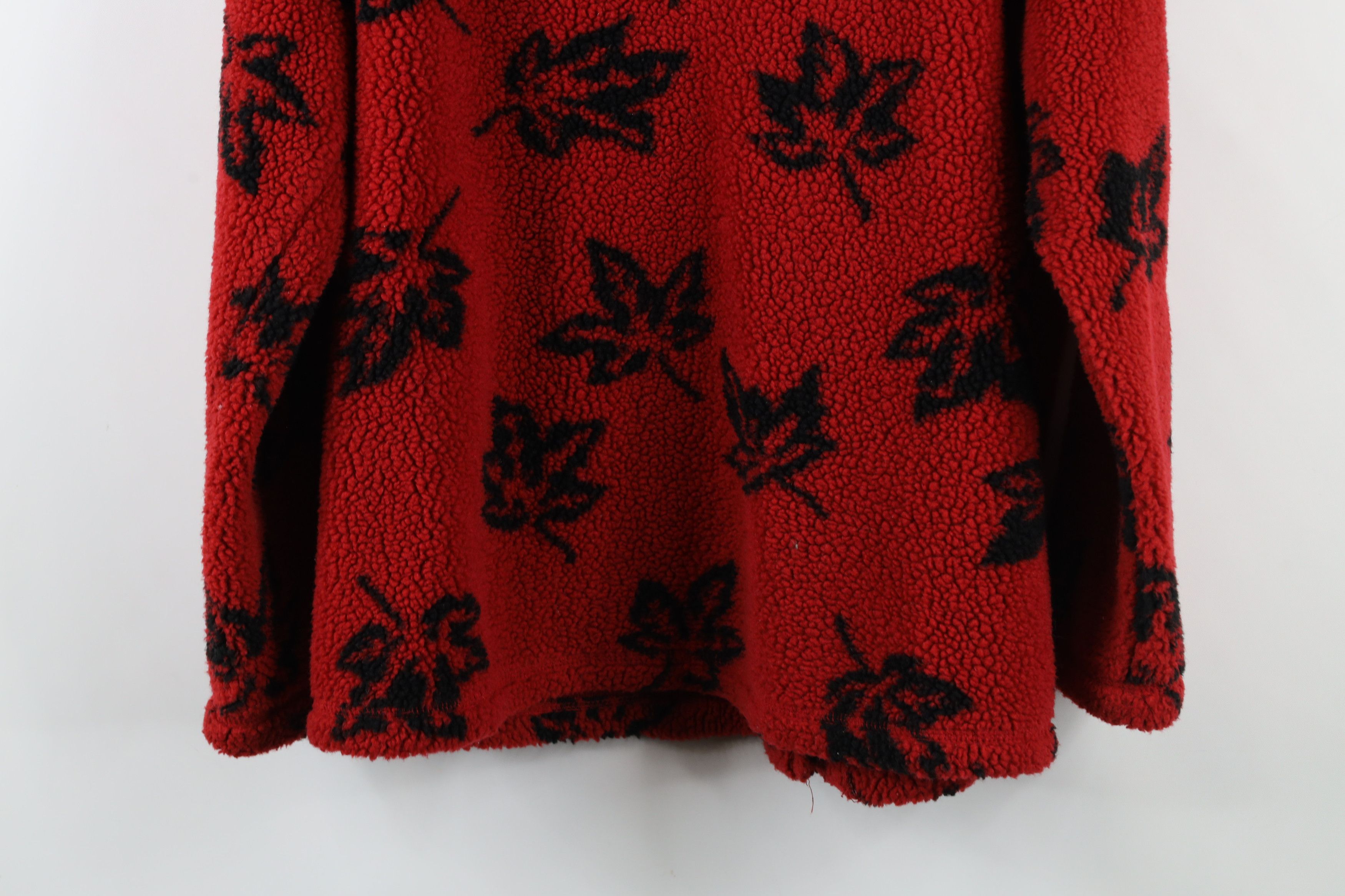 Vintage Vintage 90s Streetwear Over Print Deep Pile Fleece Jacket Size XL / US 12-14 / IT 48-50 - 10 Thumbnail