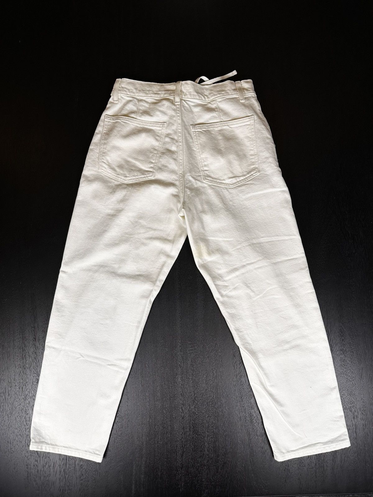 Uniqlo Uniqlo Straight Fit Jeans — White Denim (30x30) Size US 30 / EU 46 - 3 Thumbnail