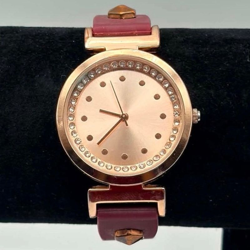 Other Rose Gold & Burgundy Watch Size ONE SIZE - 2 Thumbnail