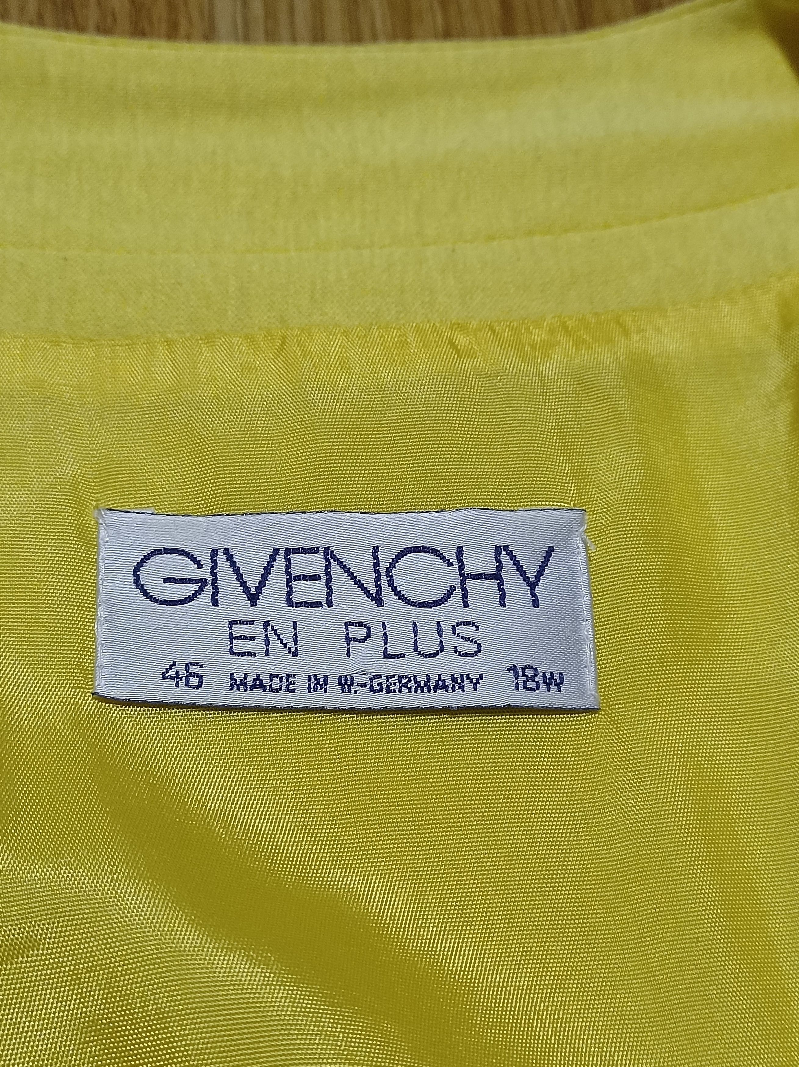 Givenchy × Vintage GIVENCHY En Plus 80’s Yellow Overall Dress Size EU 46/18W Size XL / US 12-14 / IT 48-50 - 10 Thumbnail