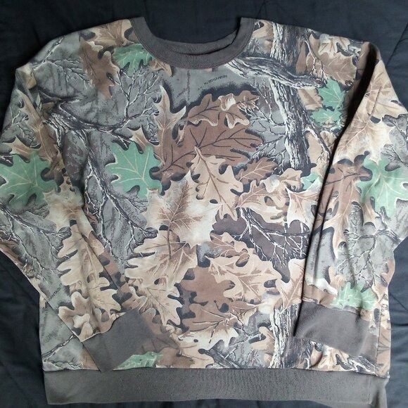 Realtree Vintage Realtree Oak Leaves Camouflage Crewneck Sweatshirt Size US L / EU 52-54 / 3 - 2 Thumbnail