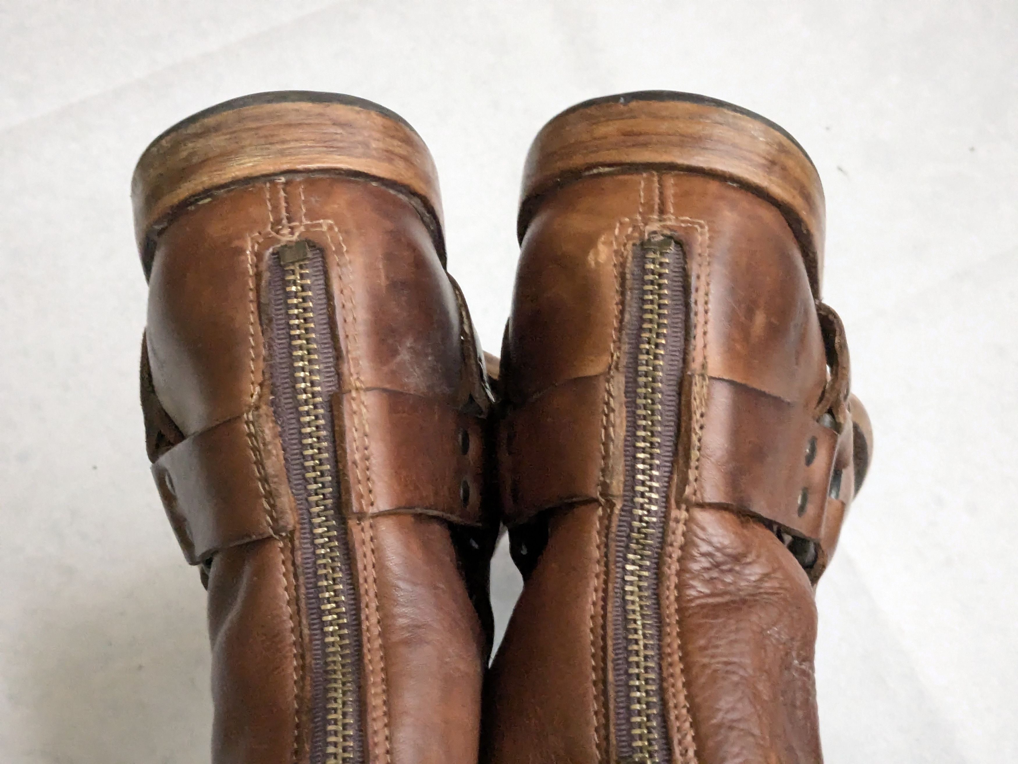 Frye Frye Harness Boots Brown Leather 10 D Motorcycle Biker Size US 10 / EU 43 - 14 Thumbnail
