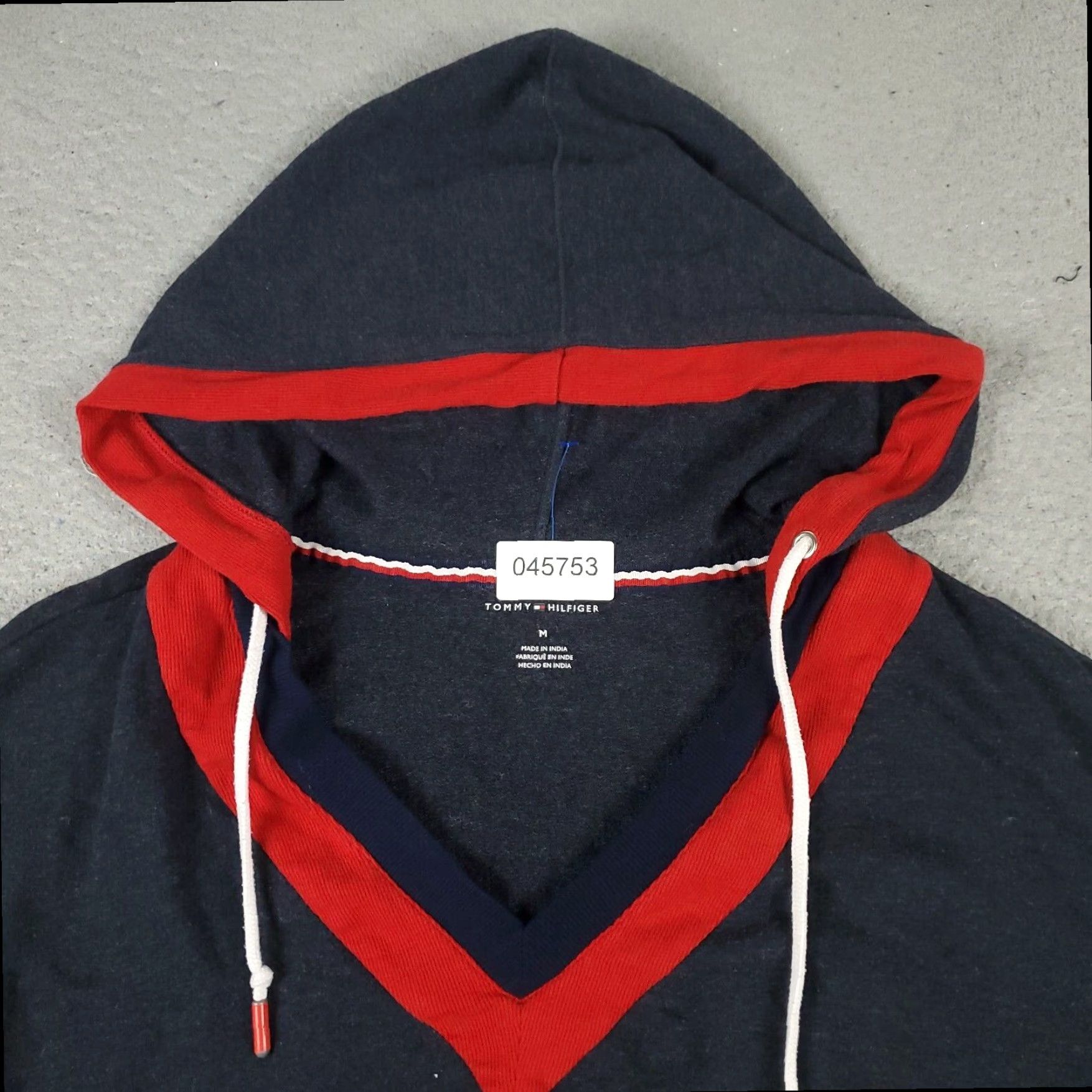 Tommy Hilfiger Tommy Hilfiger Womens Medium Blue Crop Top Pullover Hoodie Sweatshirt Size M / US 6-8 / IT 42-44 - 2 Thumbnail