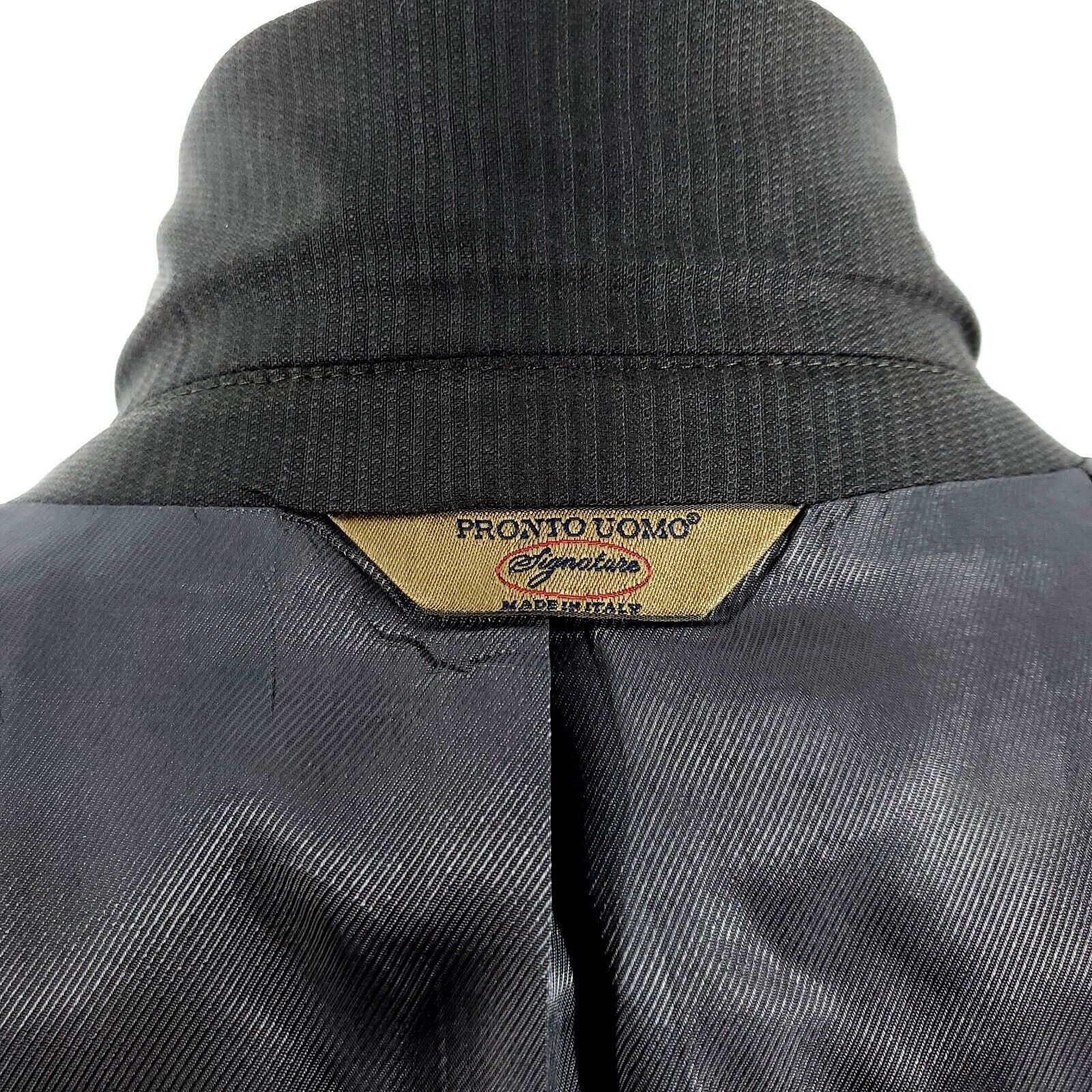 Pronto Uomo Pronto Uomo Signature Zignone Wool 2 Button Suit Jacket 40R Size 40R - 11 Thumbnail